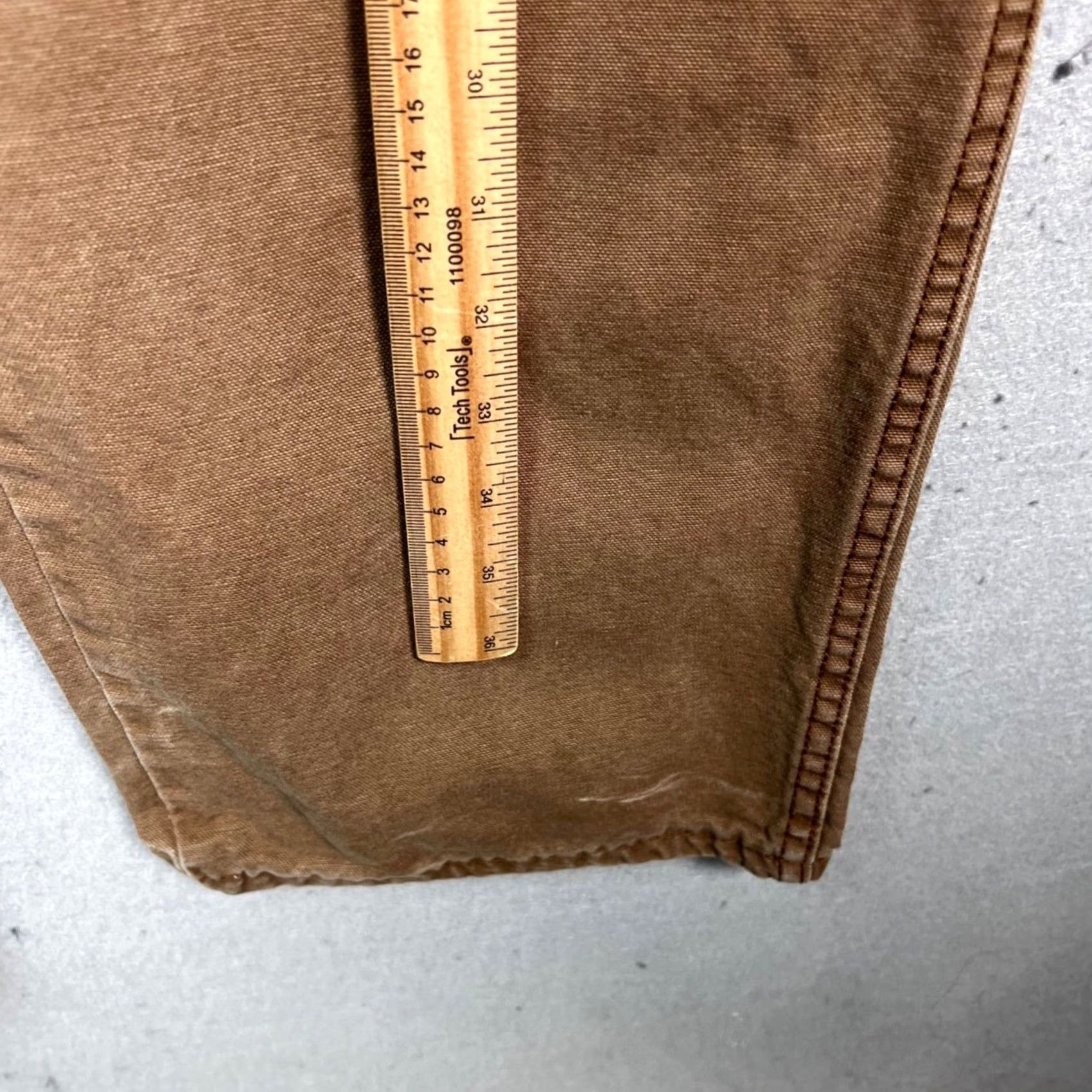 Dickies Dickies Mens 36 x 30 Brown Cotton Work Pants Straight Leg Carpenter 874 Material Cotton Canvas Regular Mens Size US 36 / EU 52 - 6 Thumbnail