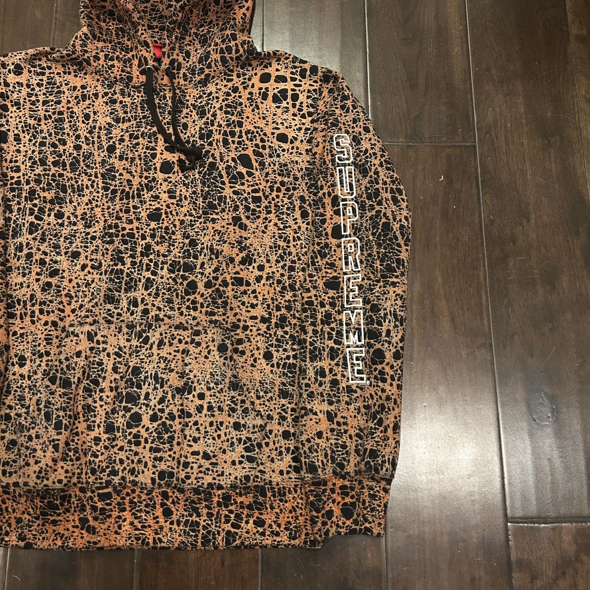 Supreme Supreme SS19 Orange Marble Hoodie Size M Size US M / EU 48-50 / 2 - 3 Thumbnail