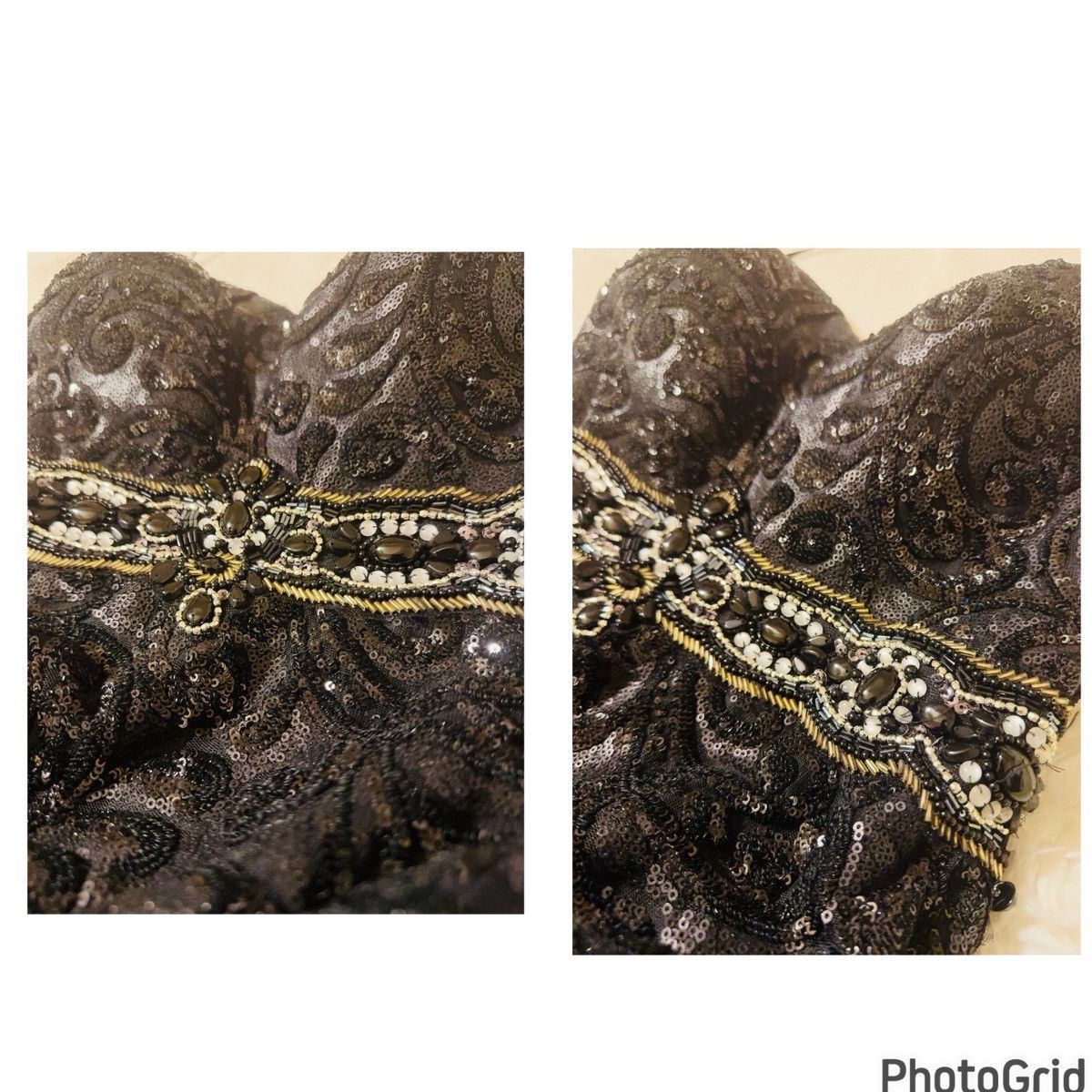 Other Madison James Strapless Beaded Gown Size L / US 10 / IT 46 - 6 Thumbnail