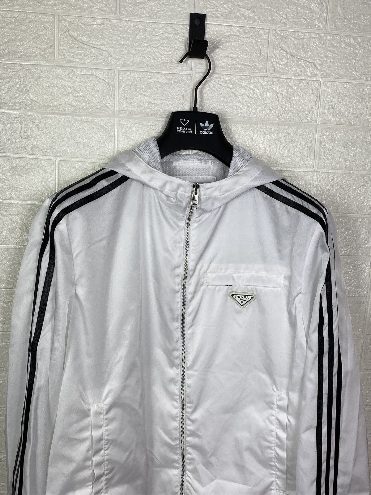 Adidas × Prada Adidas x Prada Re-Nylon Hooded Track Jacket Size US M / EU 48-50 / 2 - 3 Thumbnail