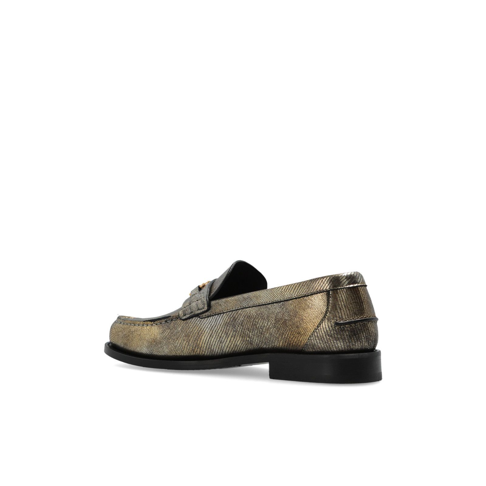 Versace VERSACE Gold Leather Loafers New And Authentic (Men's size:U Size US 7 / EU 40 - 3 Thumbnail