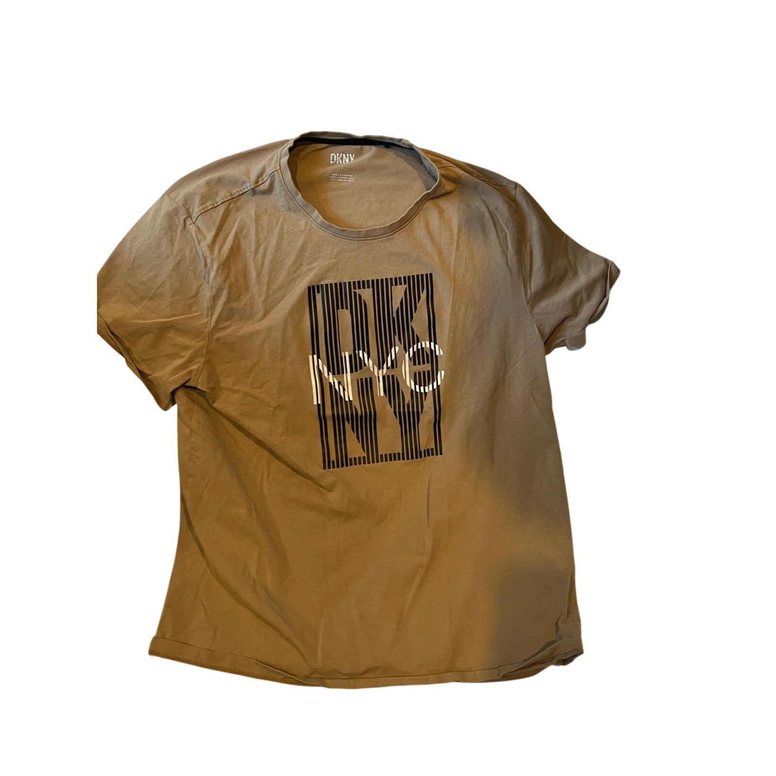 DKNY DKNY New York Beige T-Shirt Mens L Size US L / EU 52-54 / 3 - 1 Thumbnail