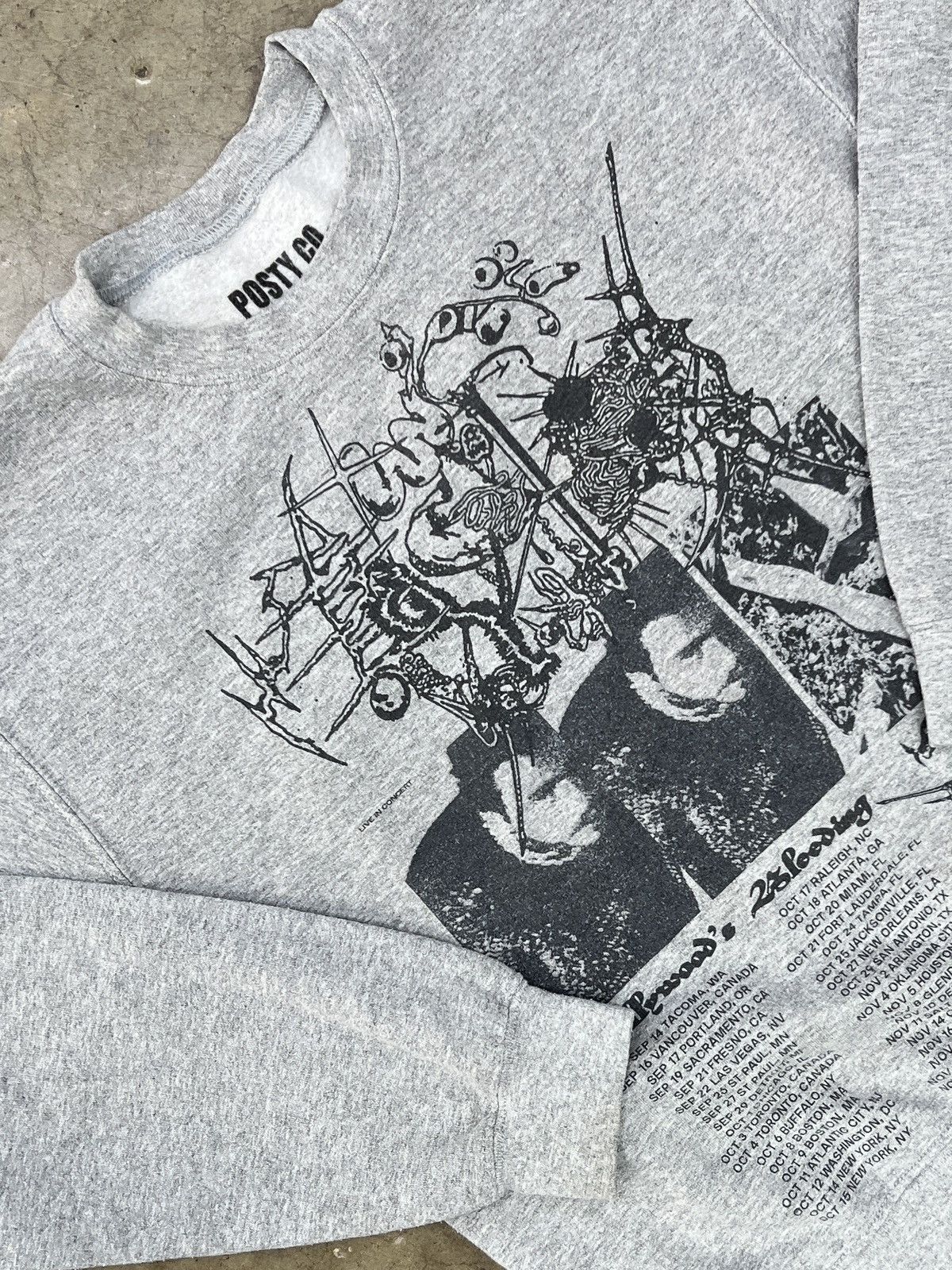 Band Tees Post Malone Posty Co Hoolywood's 25 Feeding Crewneck Small Size US L / EU 52-54 / 3 - 1 Thumbnail