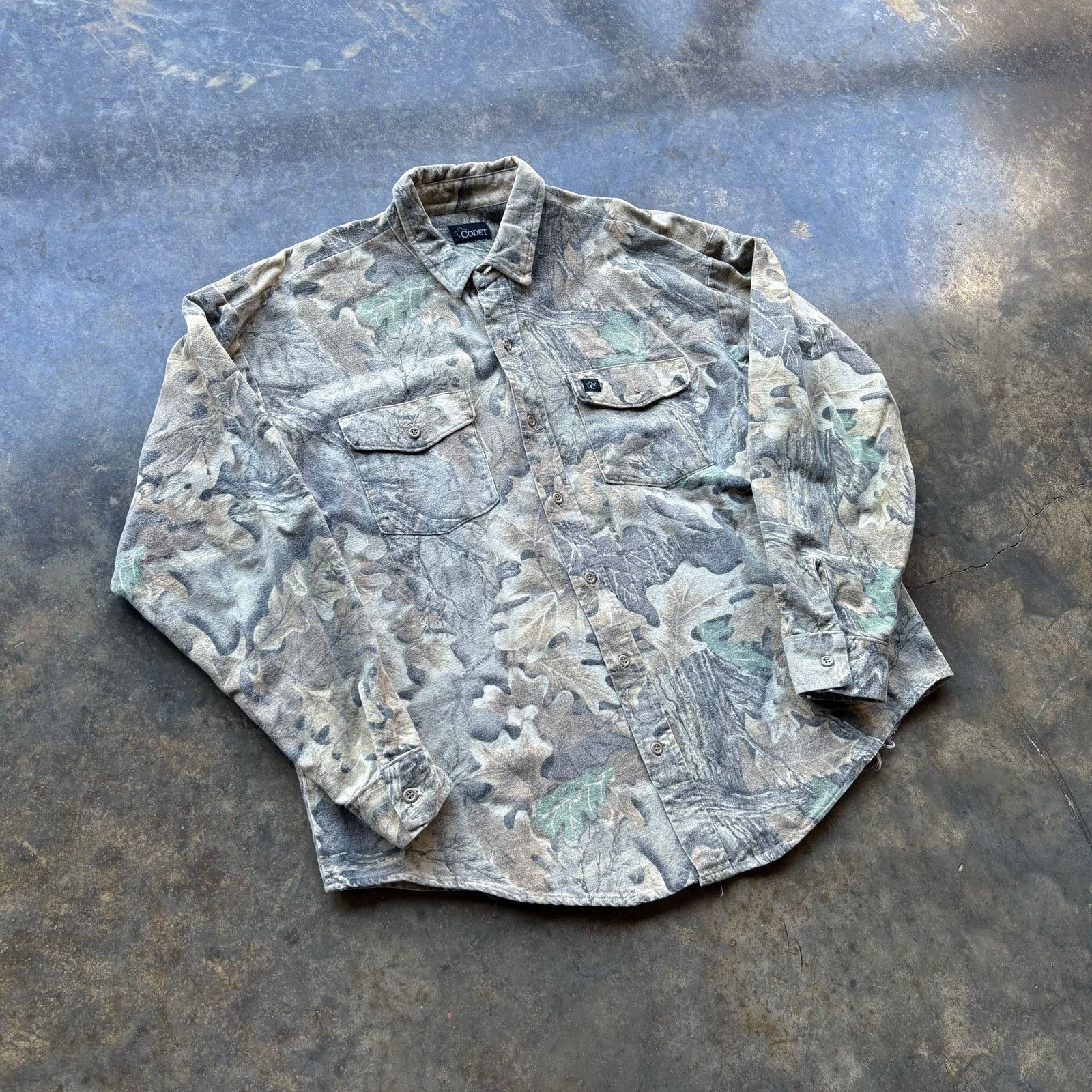 Realtree Crazy Vintage Thick Cotton Camo Hunting Shirt Size US L / EU 52-54 / 3 - 2 Thumbnail