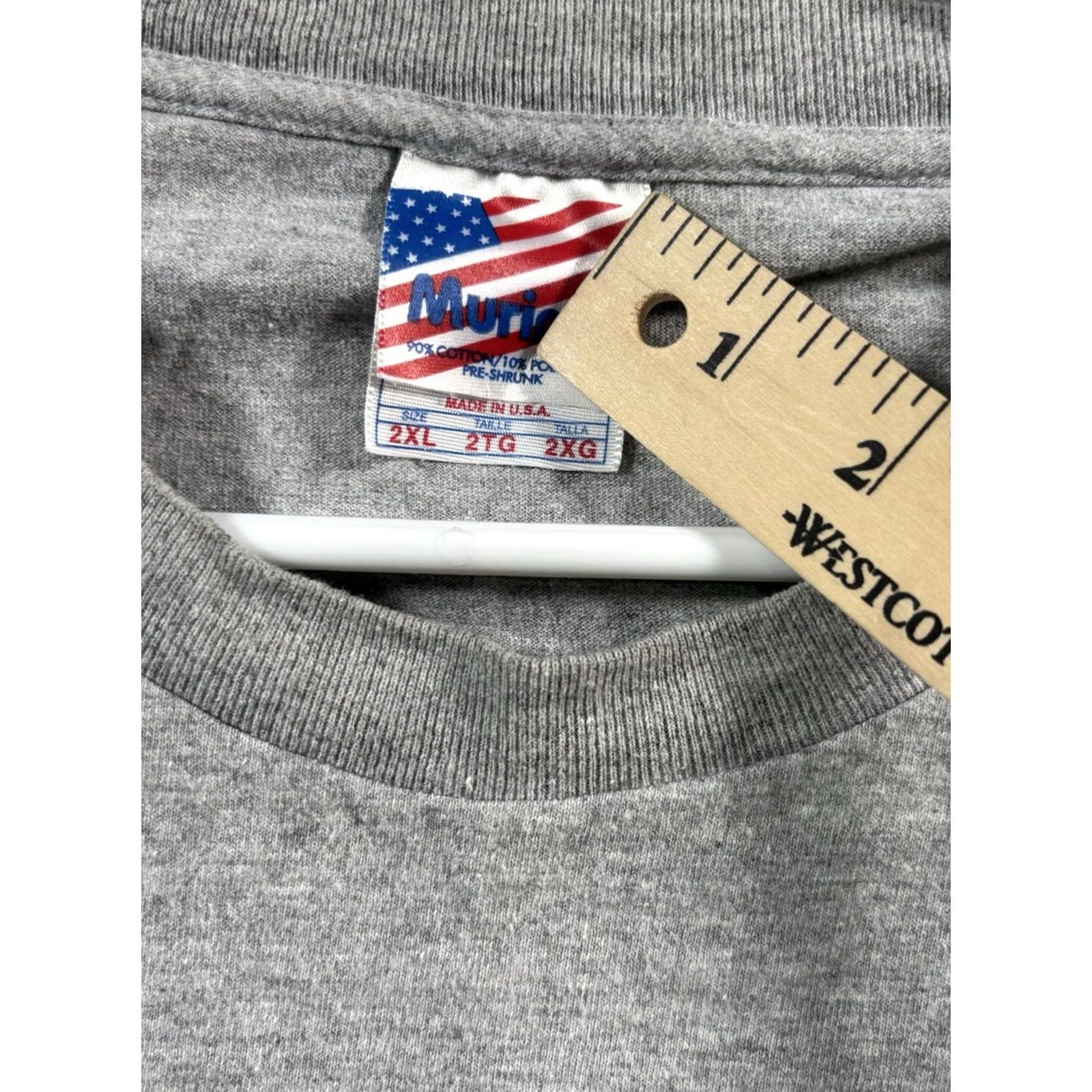 Vintage VINTAGE United States Air Force Tee Men L Gray 1990s Military Graphic Print Shirt Size US L / EU 52-54 / 3 - 3 Thumbnail