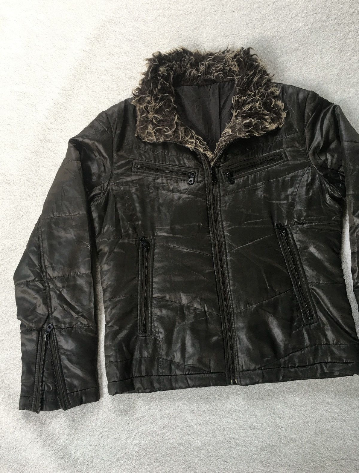 14th Addiction 2000s Semantic Design Fur Jacket Size US L / EU 52-54 / 3 - 4 Thumbnail