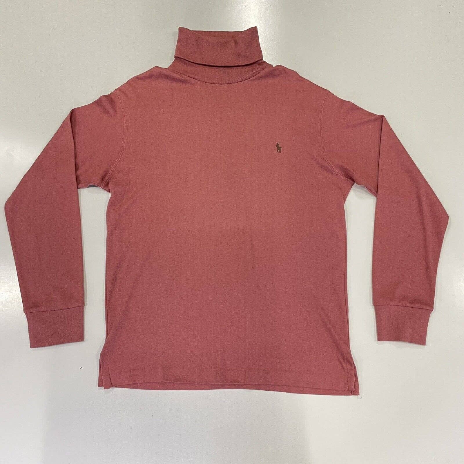Salmon turtleneck mens store