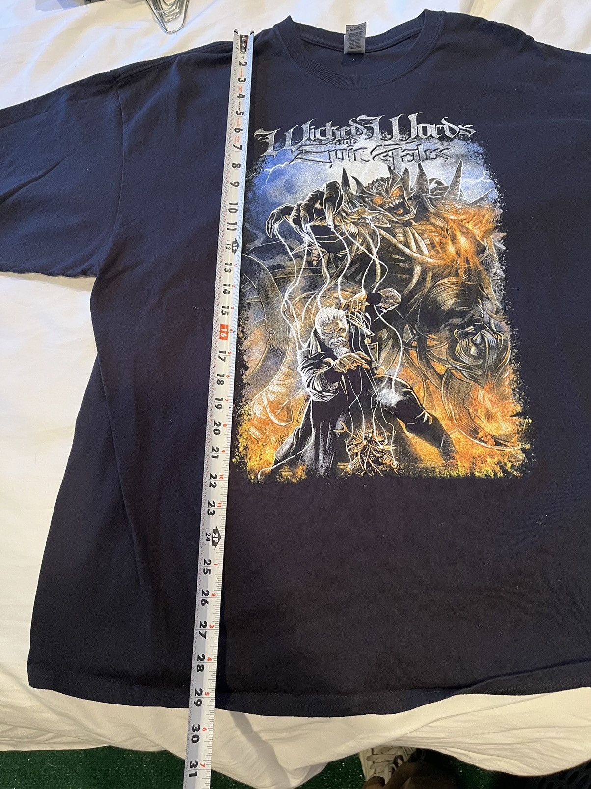 Gildan Jon Schaffer “ wicked words and epic tales” tshirt Size US XXL / EU 58 / 5 - 6 Thumbnail