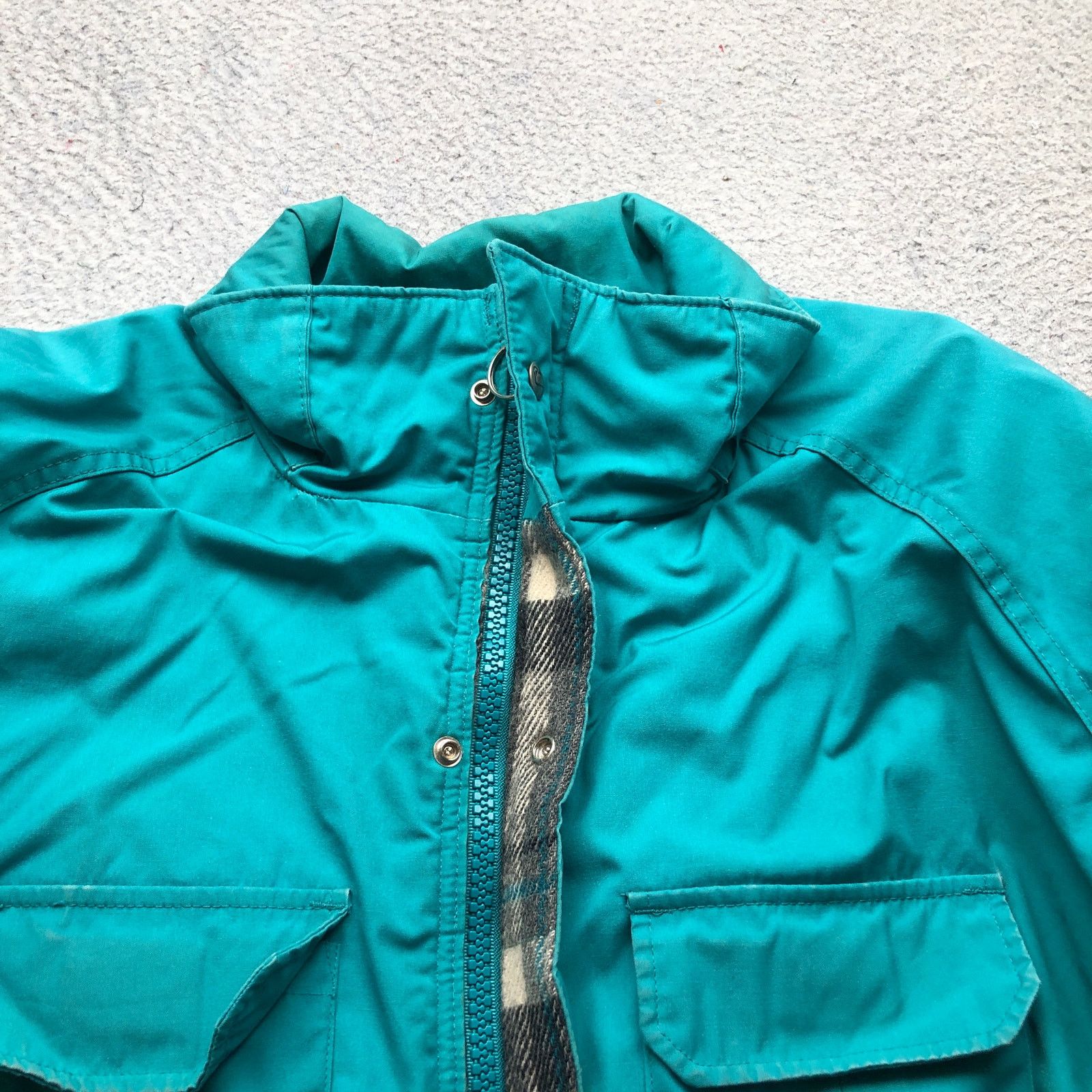 Other Vintage 90s Woolrich Wool Blend Plaid Parka Jacket Womens M Size M / US 6-8 / IT 42-44 - 6 Thumbnail