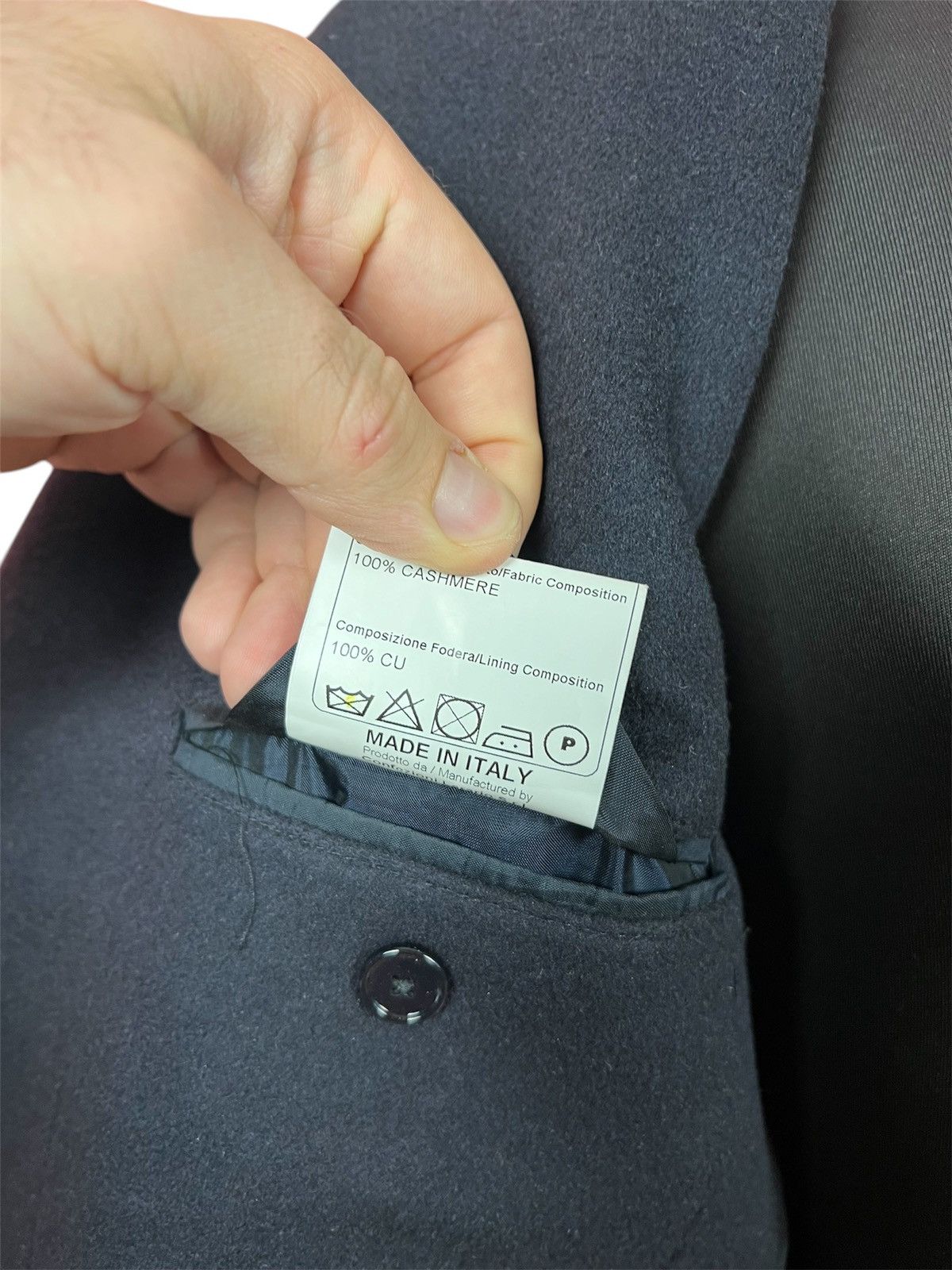 Designer × Tagliatore tagliatore blazer wool luxury Italy designer jacket blue Size 54R - 10 Thumbnail