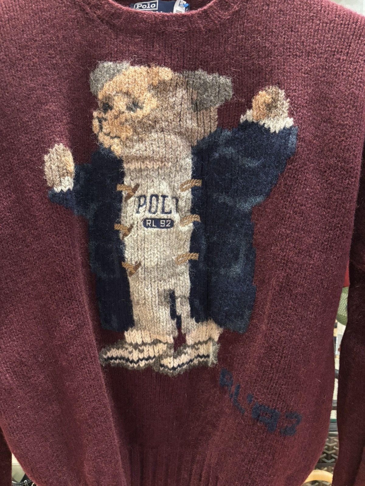 Polo Ralph Lauren Polo Ralph Lauren Bear Sweater Size US M / EU 48-50 / 2 - 2 Thumbnail