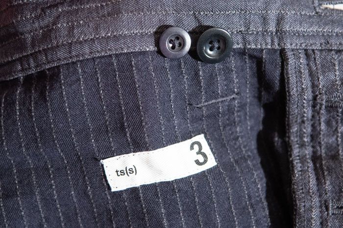 Ts(S) Tss Cotton Linen Herringbone Gray Fatigue Pants Size US 36 / EU 52 - 6 Thumbnail