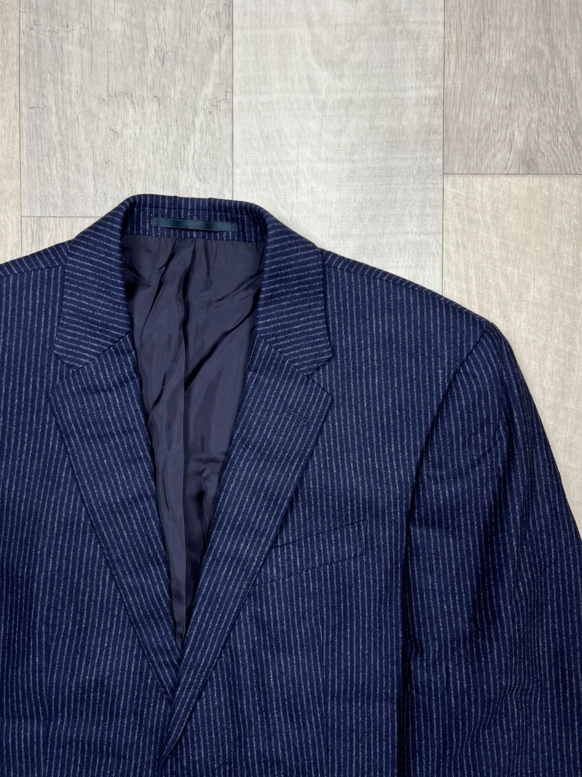 Baldessarini Baldessarini 2 Button Striped Wool Blazer (Y0179) Size 50R - 3 Thumbnail
