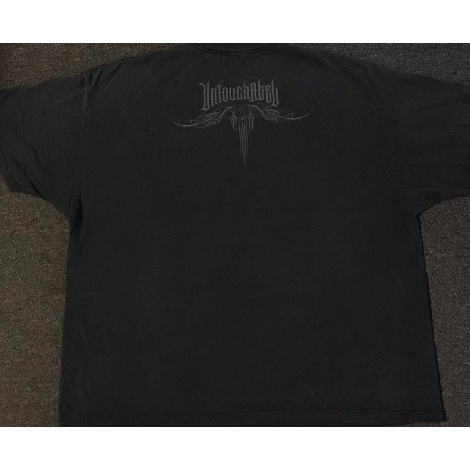 Affliction VINTAGE Untouchable Faded Distress Skull Shirt 3XL Grunge Emo Flames Fire Jnco Y2K Size US XXL / EU 58 / 5 - 2 Thumbnail