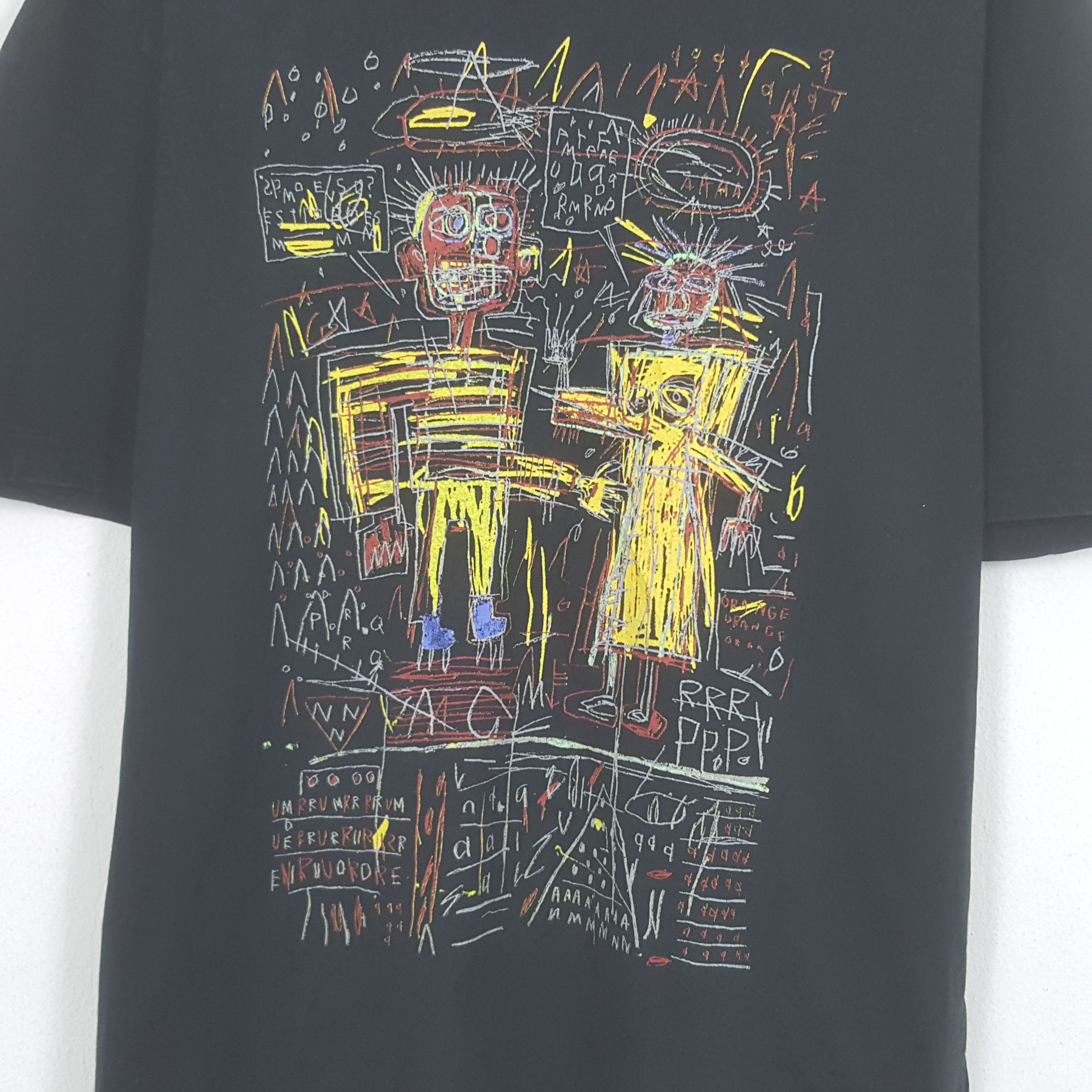 Vintage Jean Michel Basquiat Rare Art Design Tshirt
