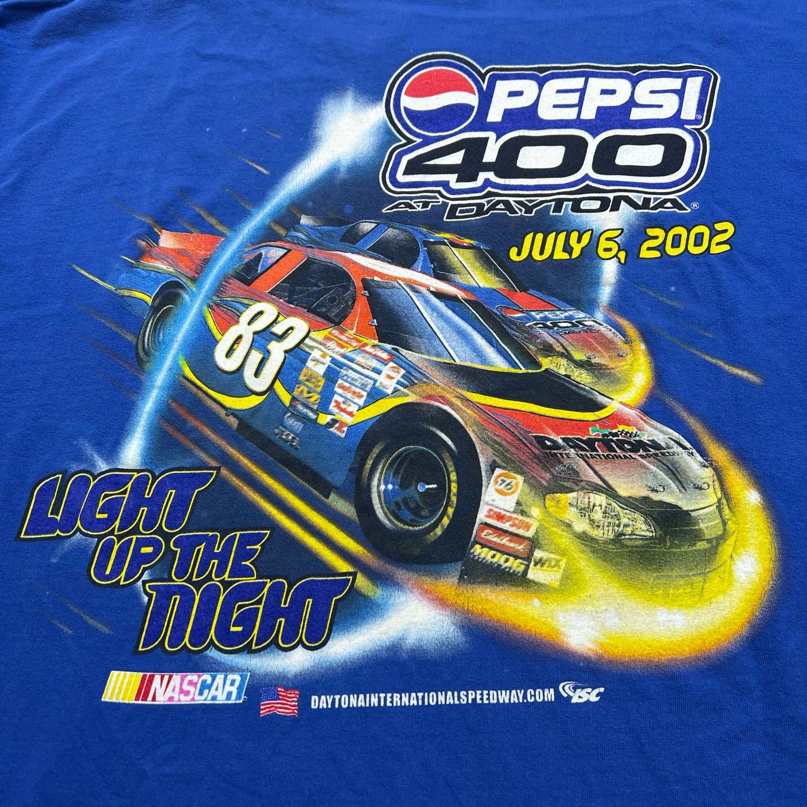 Gildan Vintage Pepsi 400 NASCAR T-Shirt Men’s XL Blue Daytona Y2K Size US XL / EU 56 / 4 - 2 Thumbnail