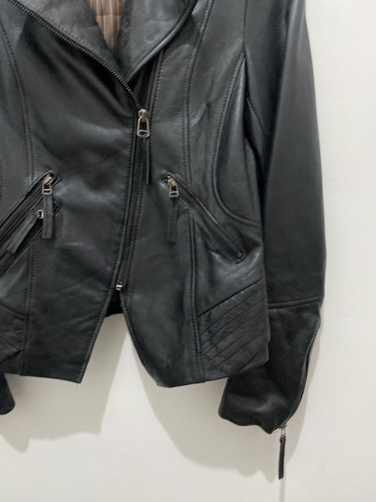 14th Addiction Japanese Brand On&On Leather Biker Jacket Vkei LGB Kmrii Size US S / EU 44-46 / 1 - 4 Thumbnail
