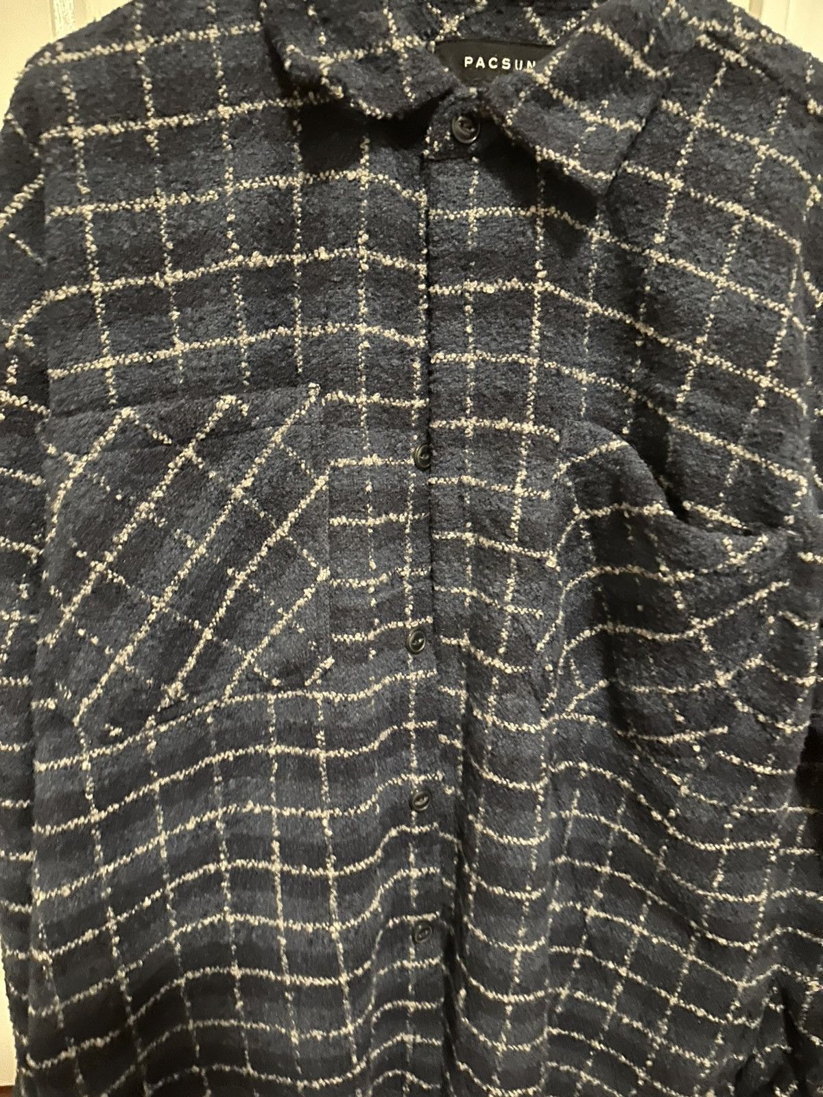 Pacsun Pacsun Little Oversized Blue Flannel Size US M / EU 48-50 / 2 - 2 Thumbnail