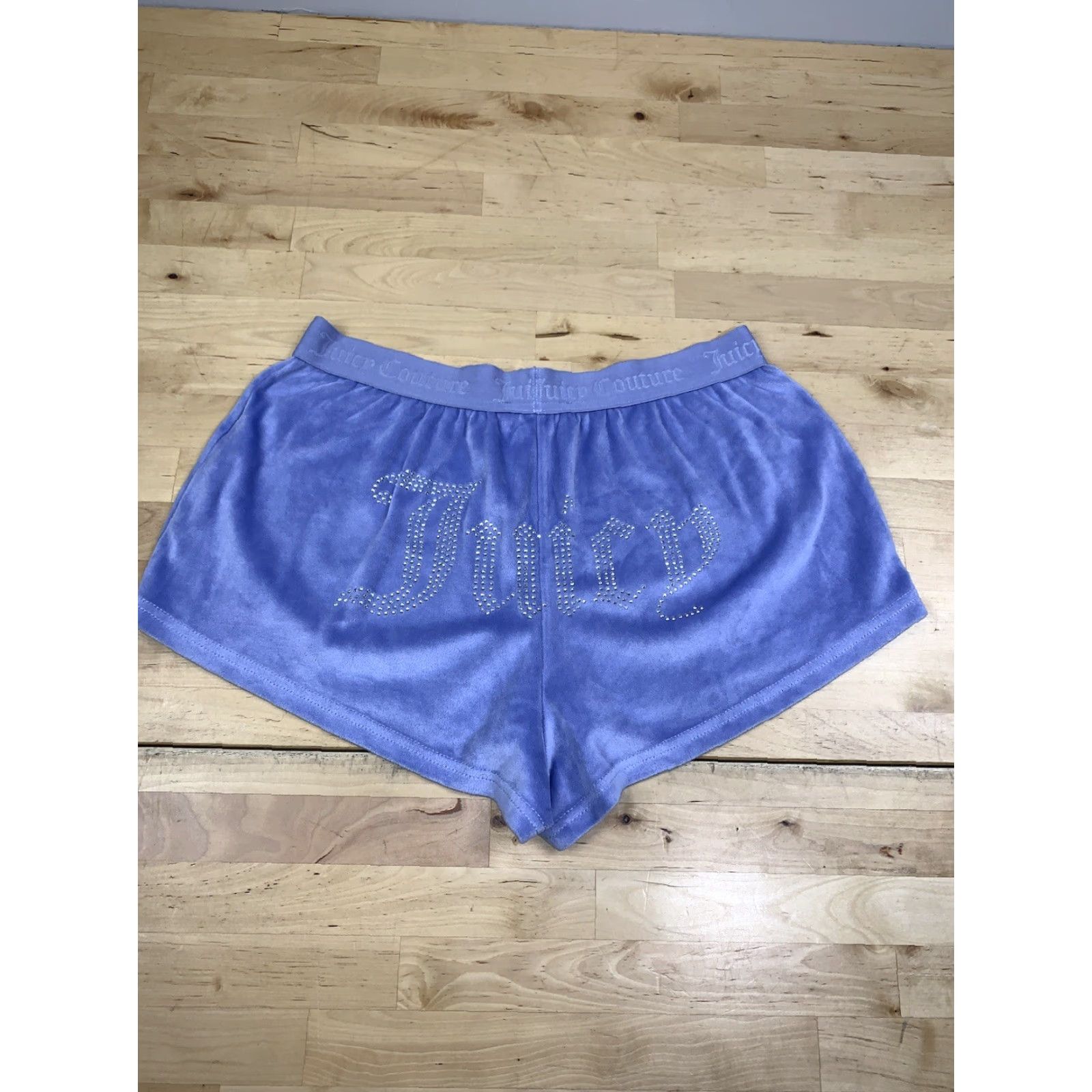 Juicy Couture Juicy Couture Sleep Shorts Womens M Velour Blue Lavender Solid Sleep Shorts Velour Womens M Juicy Couture Size 32" / US 10 / IT 46 - 6 Thumbnail