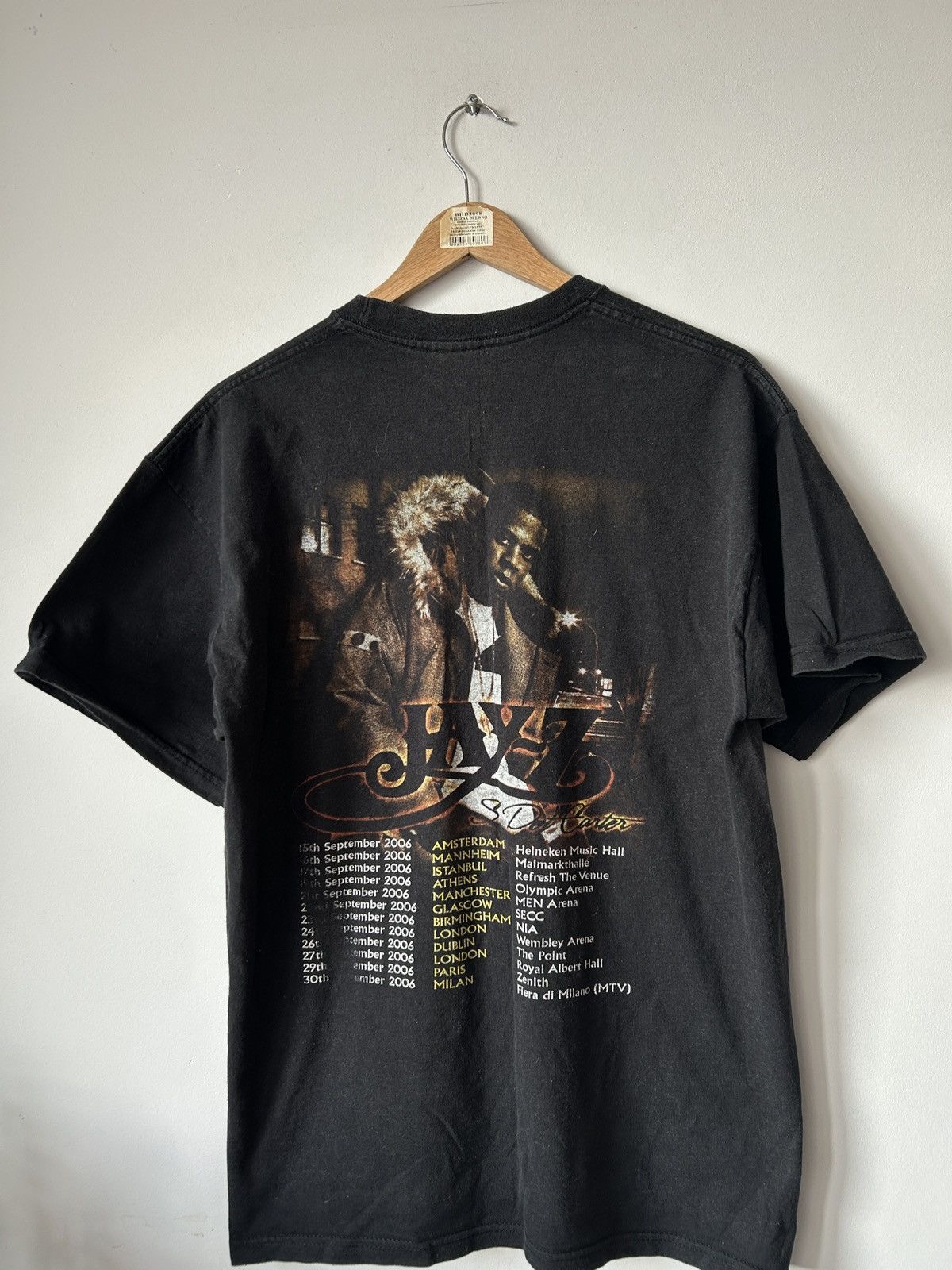 Band Tees × Rap Tees × Vintage 2006 Vintage Jay Z S Dot Carter Tour Rap T-Shirt Size US L / EU 52-54 / 3 - 1 Thumbnail