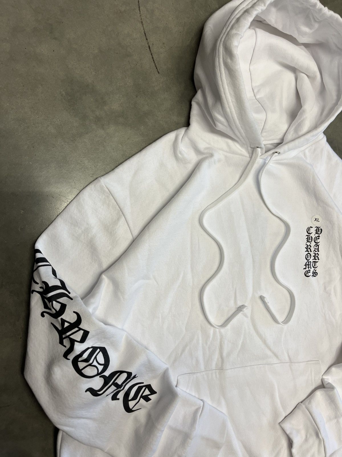 Chrome Hearts White Spell Out Hoodie Size US XL / EU 56 / 4 - 3 Thumbnail