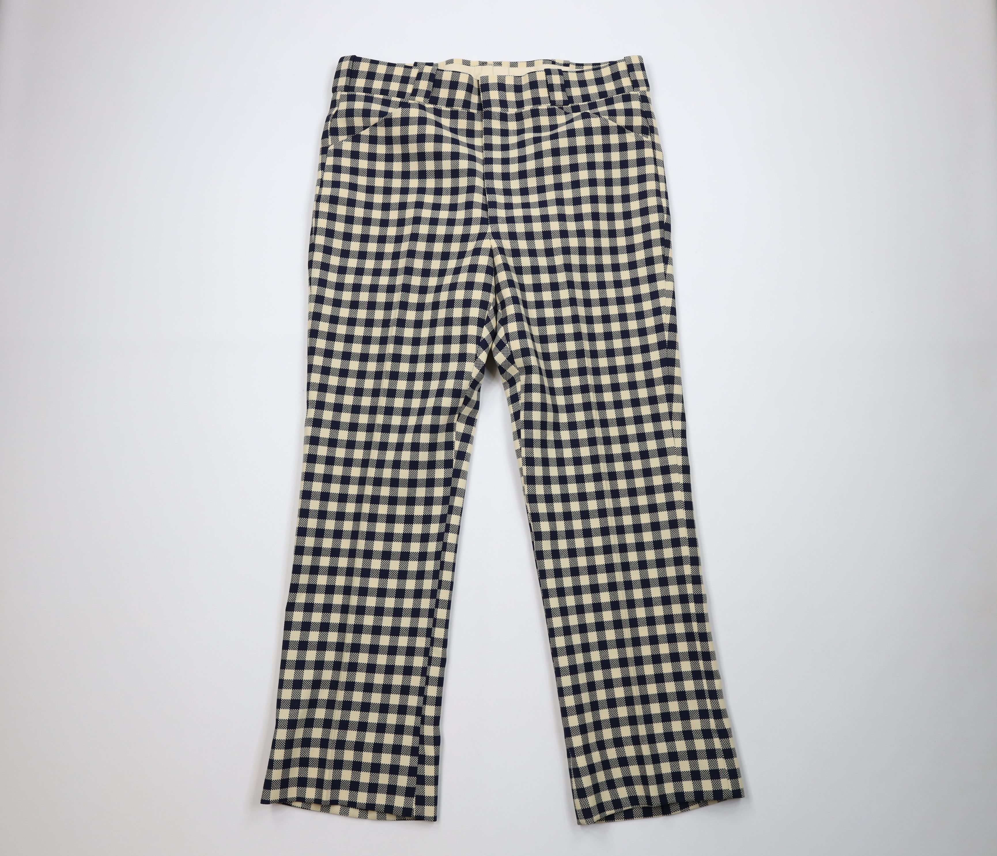 Vintage Vintage 70s Streetwear Wide Leg Chino Pants Trousers USA Size US 36 / EU 52 - 1 Thumbnail
