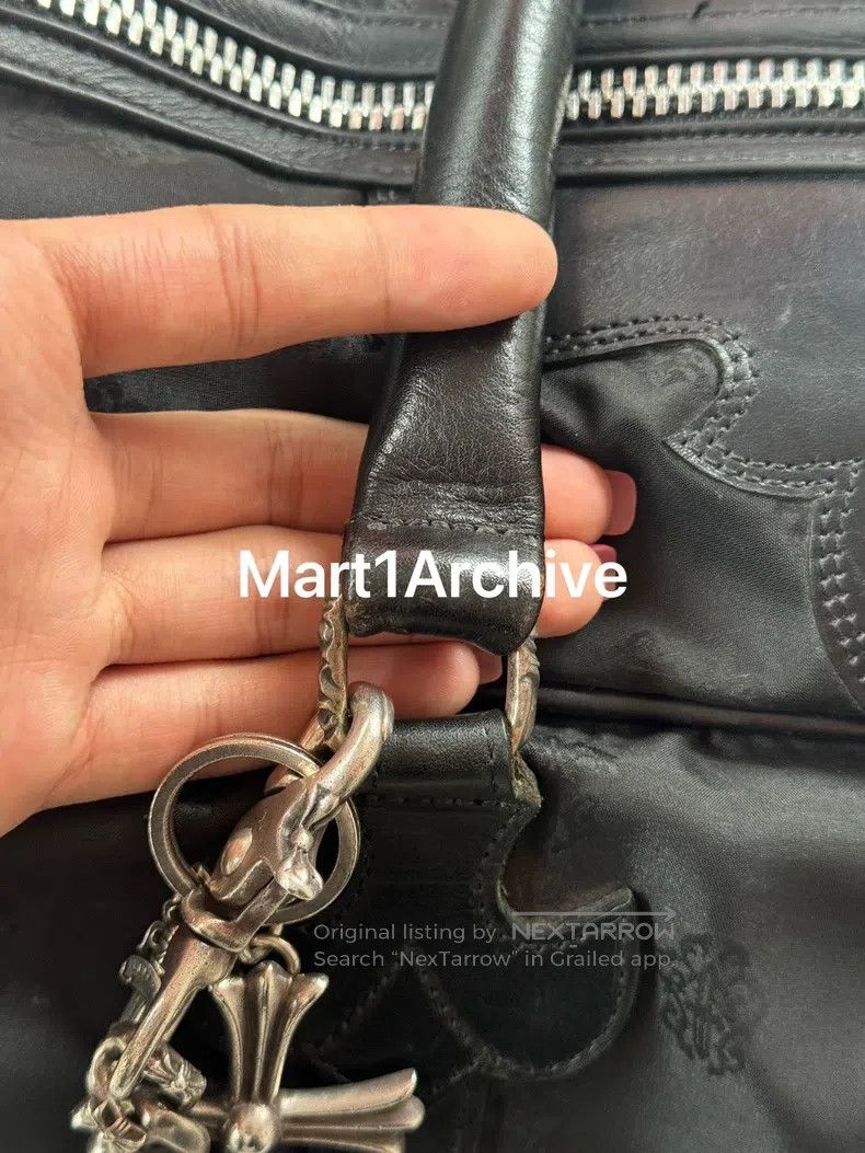 Chrome Hearts CHROME HEARTS Large Travel Bag with Dark Pattern and Silve Size ONE SIZE - 5 Thumbnail