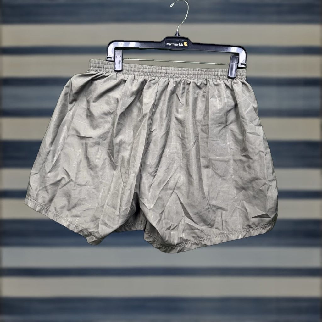 Nike Vintage Nike Shorts Mens XL Spellout Swoosh Nylon Army Green Lined Swim Trunks Size US 36 / EU 52 - 1 Thumbnail