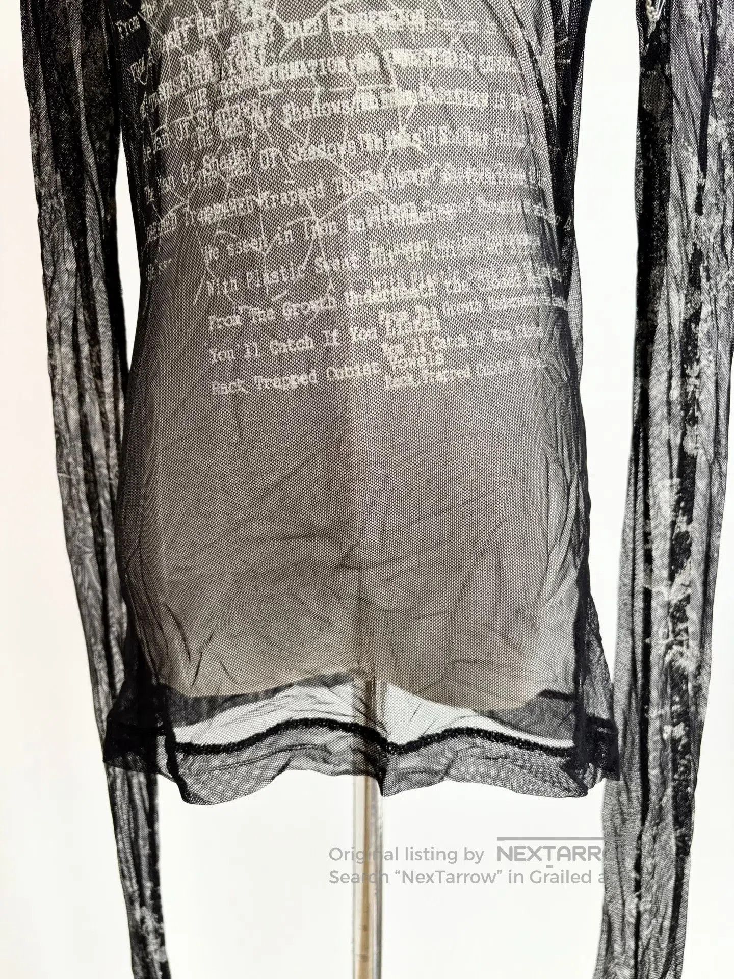 Vivienne Westwood Vintage h.anarchy Black Mesh Top. Size M / US 6-8 / IT 42-44 - 2 Thumbnail