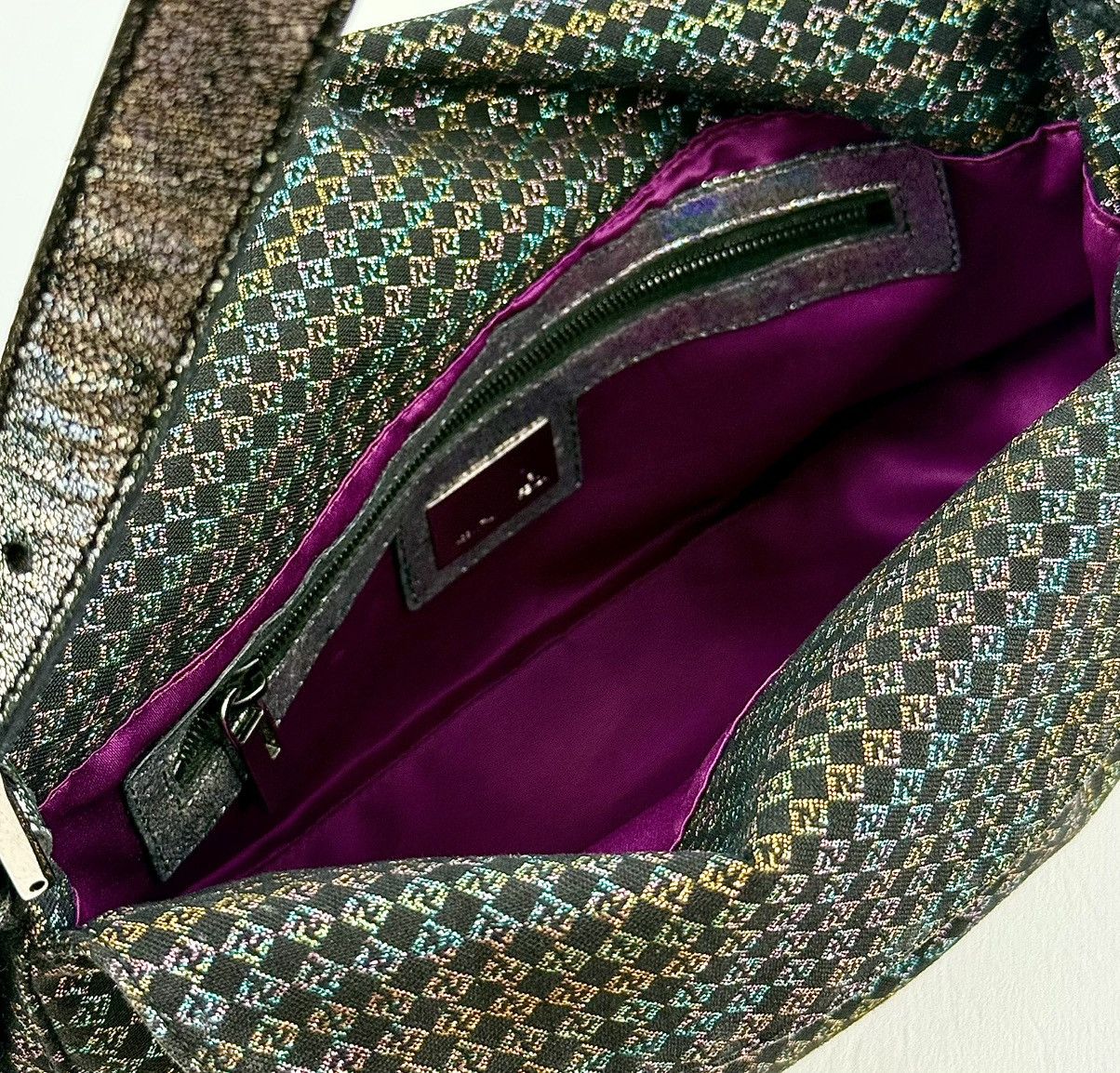Fendi Fendi - 00’s - Multicolor - Zucca - Double Flap - Baguette Size ONE SIZE - 12 Thumbnail