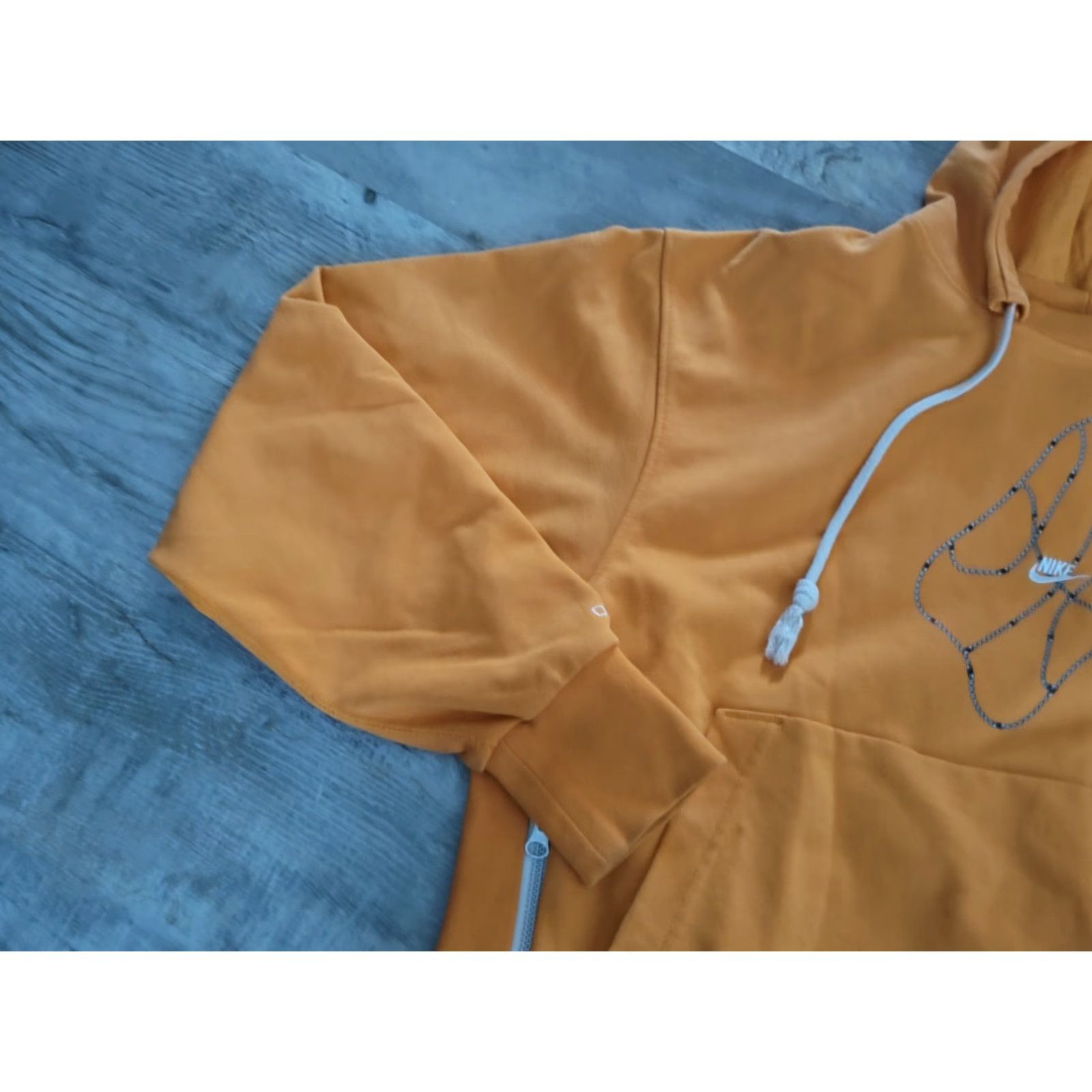 Nike Nike Sweatshirt Basketball Dri-Fit Orange Hooded Pullover Mens Size M Loose Fit Size US M / EU 48-50 / 2 - 7 Thumbnail