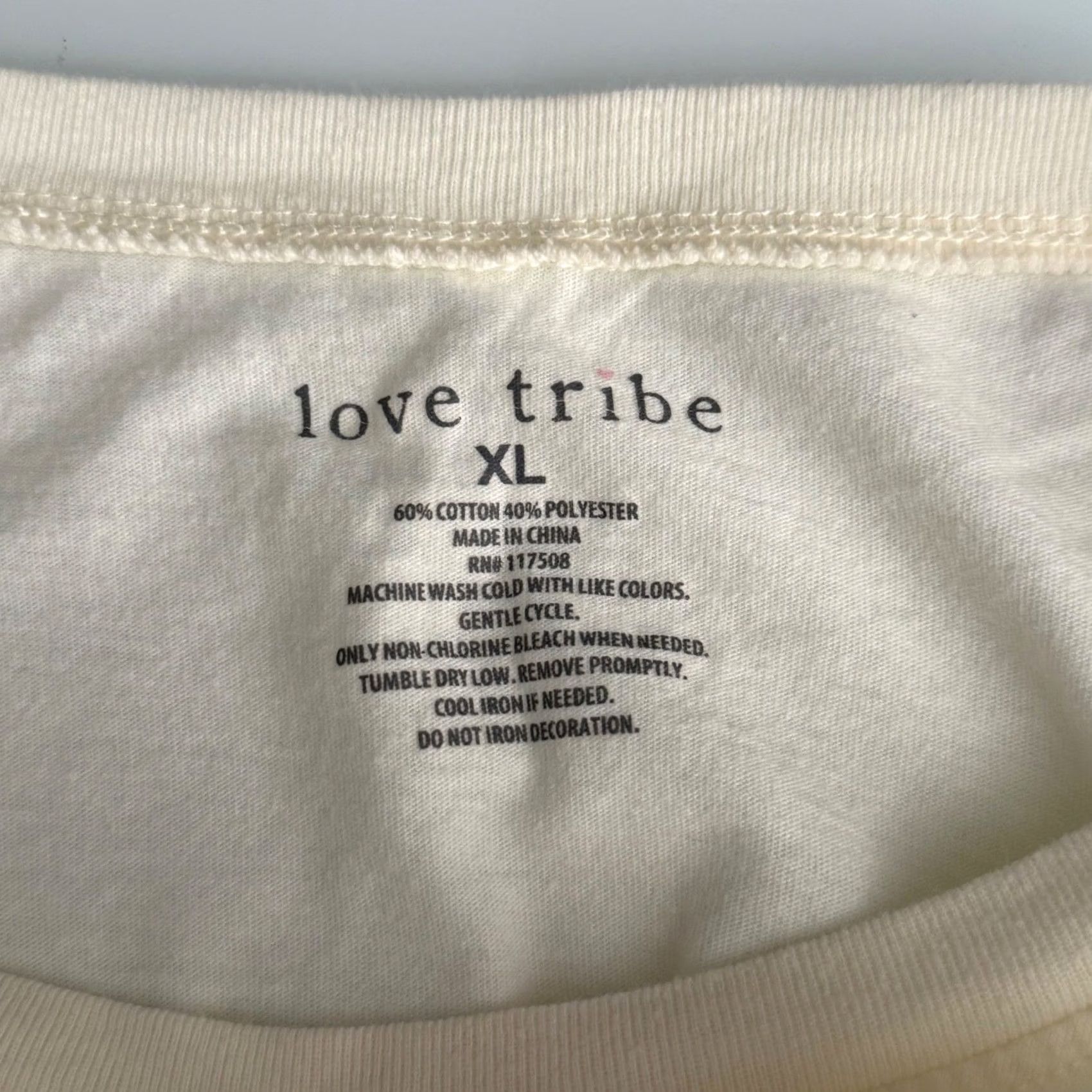 Rainbow Love Tribe T-Shirt XL Rainbow Grateful Graphic Cropped Boho Retro Hippie 70s Womens Size XL / US 12-14 / IT 48-50 - 5 Thumbnail