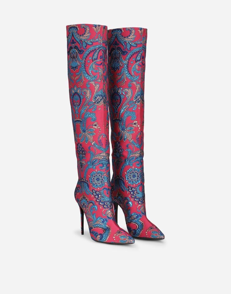Dolce & Gabbana o1y0925 Spike Heel Boots in Multicolor Size US 8 / IT 38 - 2 Thumbnail