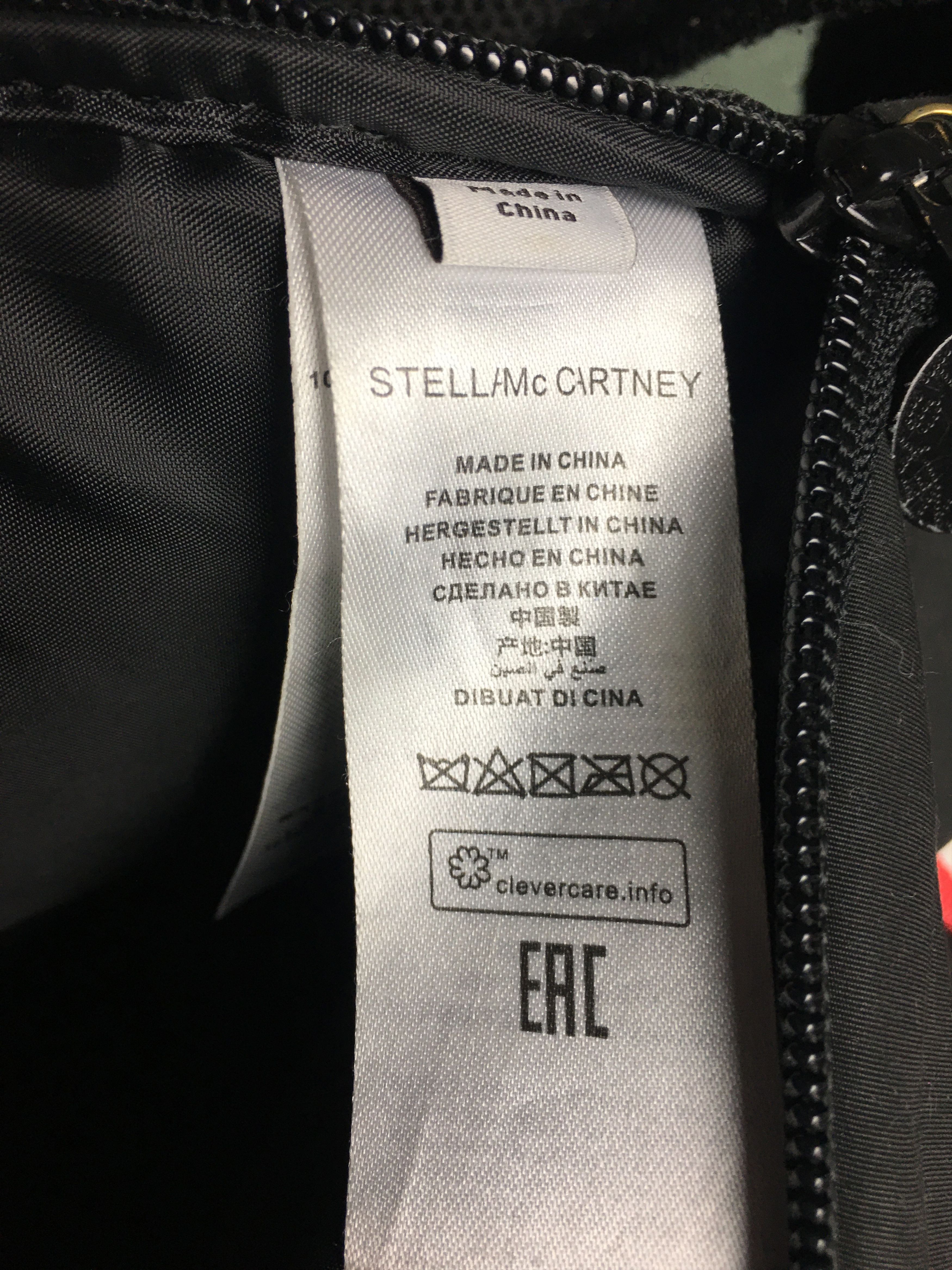 Stella McCartney Stella McCartney Logo Black Unisex Backpack Size ONE SIZE - 11 Thumbnail