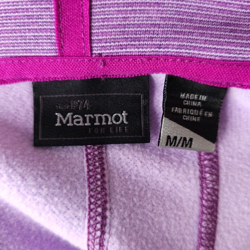Marmot Marmot Kenzie Fleece Jacket Womens Size Medium Purple Pink Full Zip Mock Neck Jacket Size M / US 6-8 / IT 42-44 - 6 Thumbnail