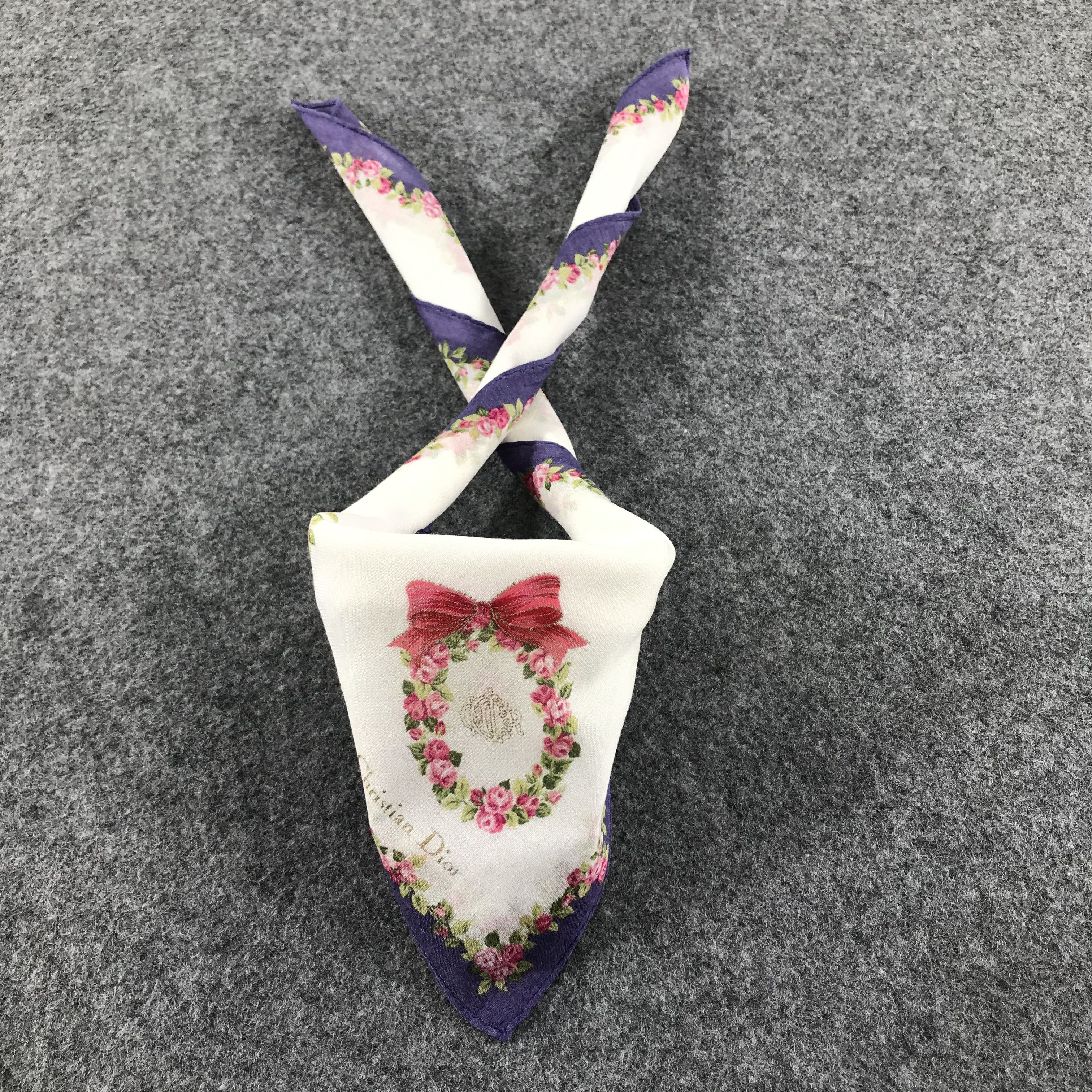 Christian Dior Monsieur Christian Dior Handkerchief Neckerchief Bandana H374 Size ONE SIZE - 2 Thumbnail