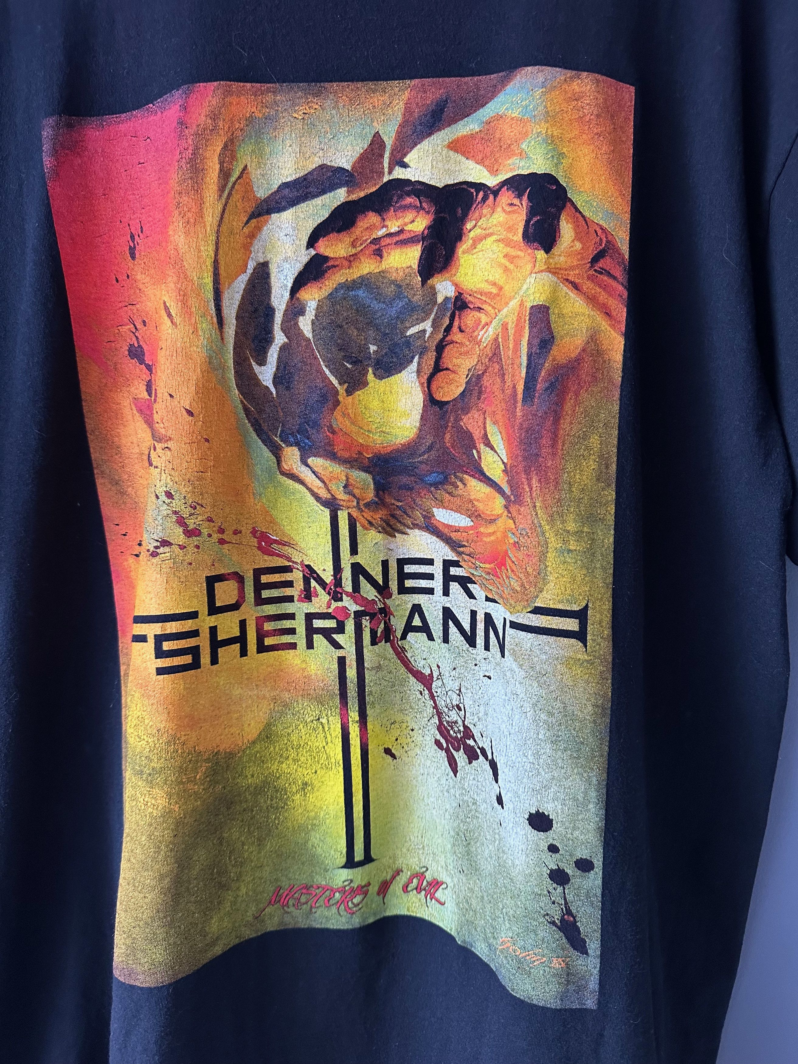 Vintage Denner / Sherman “Masters of Evil” T-shirt album metal band Size US XL / EU 56 / 4 - 4 Thumbnail
