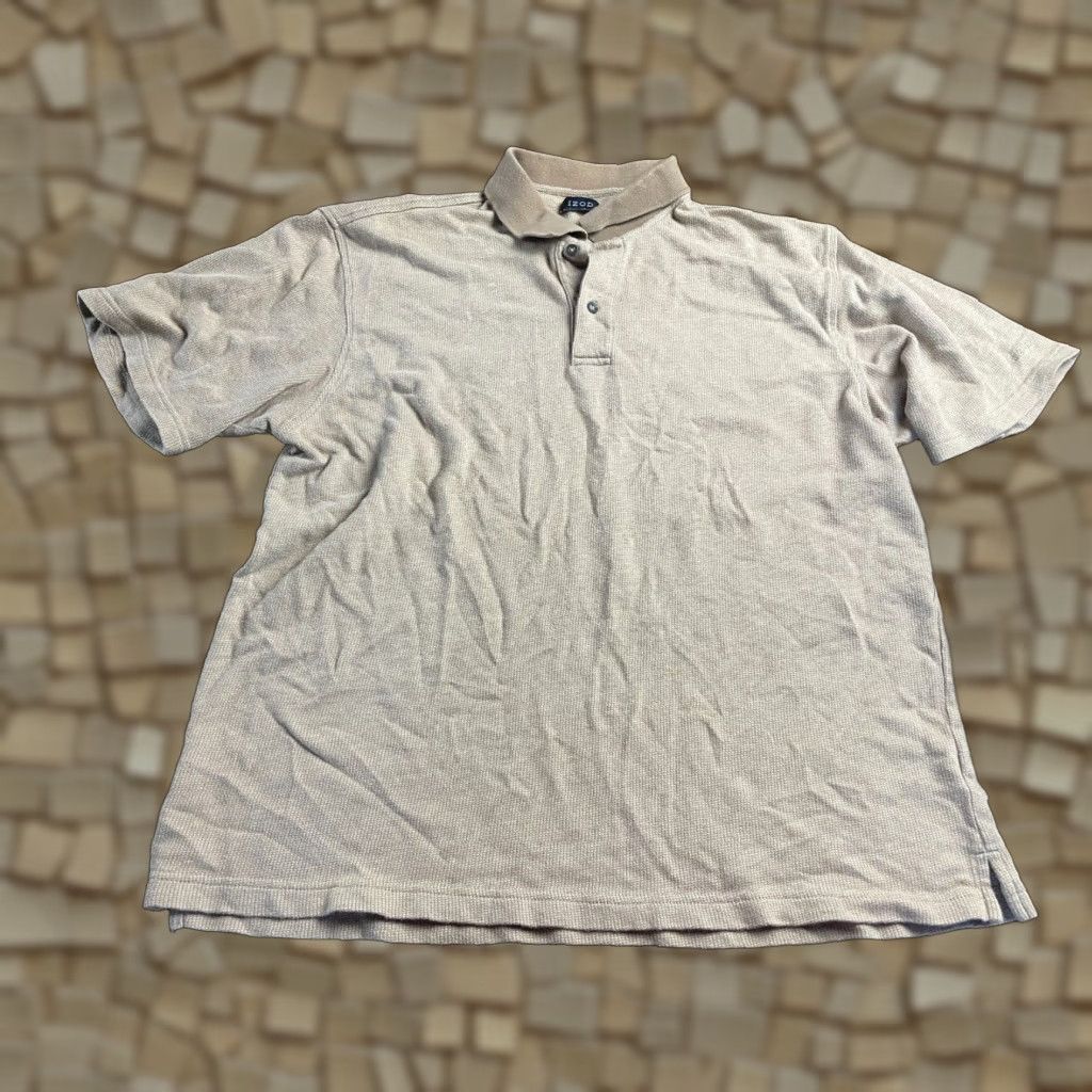Izod Izod Polo Shirt Mens L Tan Golf Short Sleeve Button Up Logo Embroidered Polo Capable Embroidered Logo Size US L / EU 52-54 / 3 - 1 Thumbnail