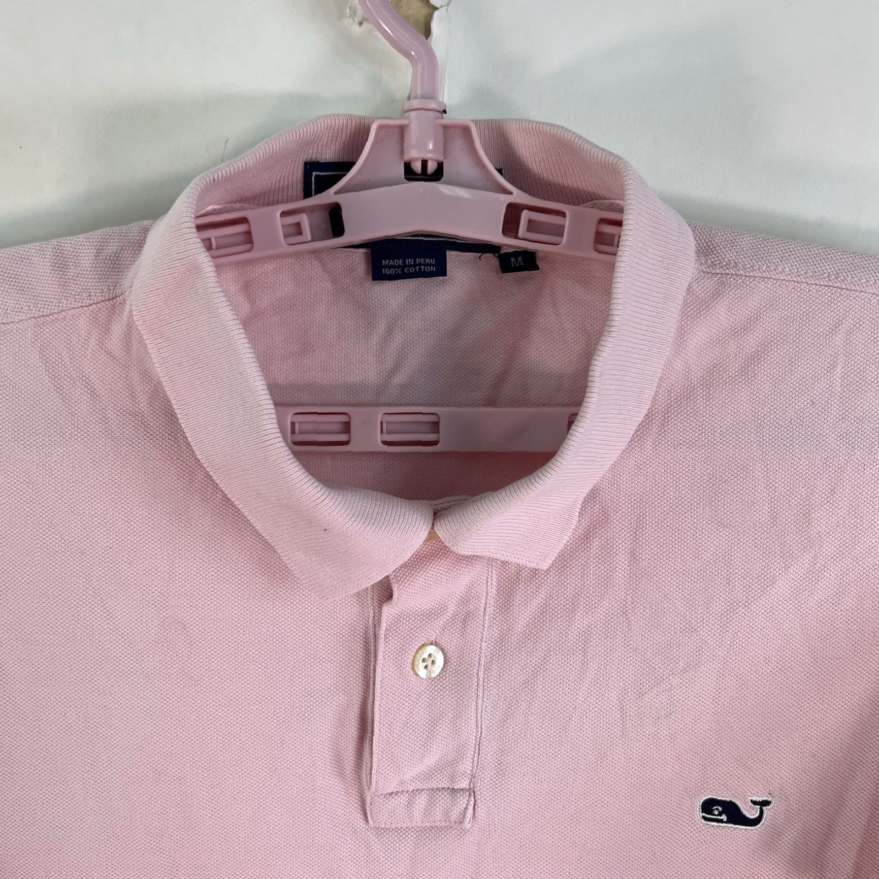 Vineyard Vines Vineyard Vines Polo Shirt Mens M Pink Short Sleeve 100% Cotton Knit Embroidered Logo Size US M / EU 48-50 / 2 - 3 Thumbnail