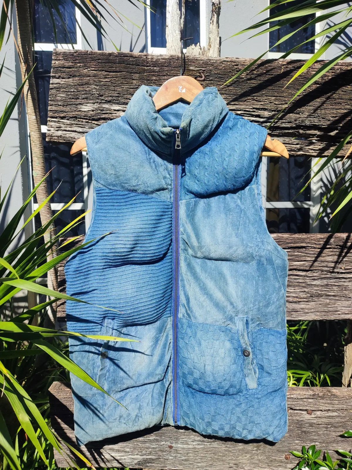 Vintage “in the attic” Patchwork Quilted Puffer Vest