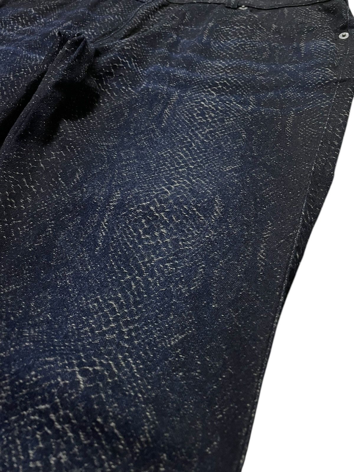 5351 POUR LES HOMMES × semanticdesign CPA Japan 🐍 Jacquard Phantom Snake Pattern Scale Flare Jeans Size US 31 - 9 Thumbnail