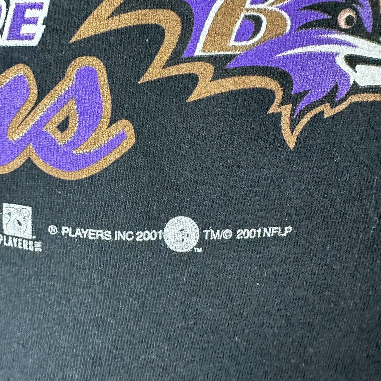 Vintage 2001 Ray Lewis Baltimore Ravens AFC Champions T-shirt Size US L / EU 52-54 / 3 - 4 Thumbnail