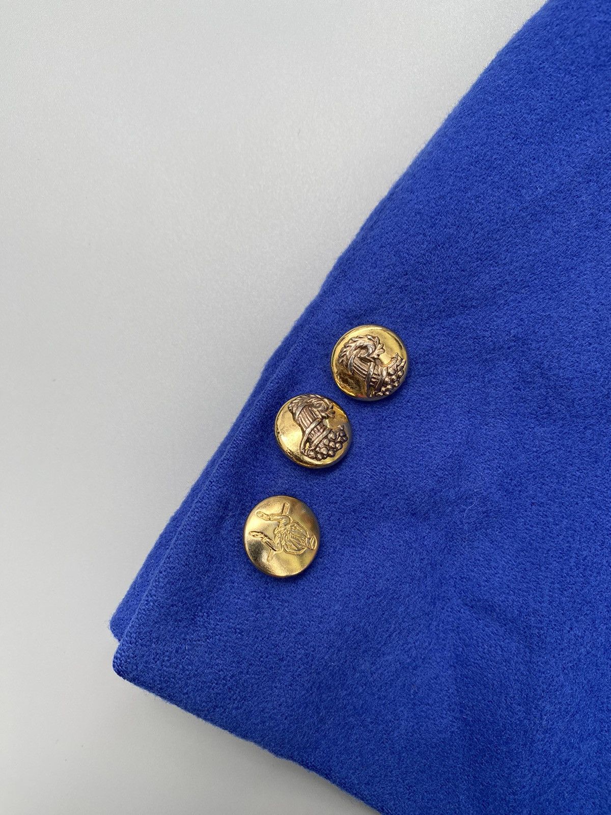 Versace × Vintage 90s Versace Istante Wool Blazer Size US L / EU 52-54 / 3 - 7 Thumbnail