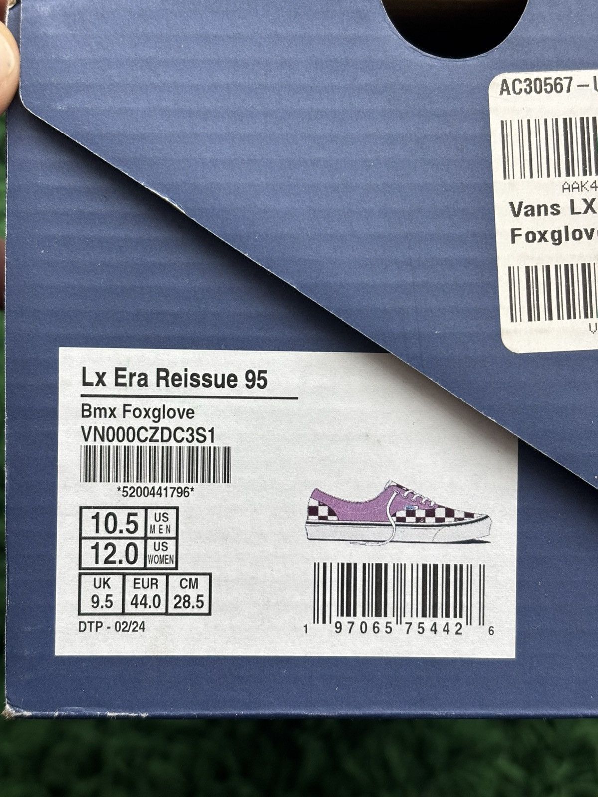 Vans VANS ERA LX REISSUE 95 BLX CHECKERBOARD SIZE 10.5 Size US 10.5 / EU 43-44 - 7 Thumbnail