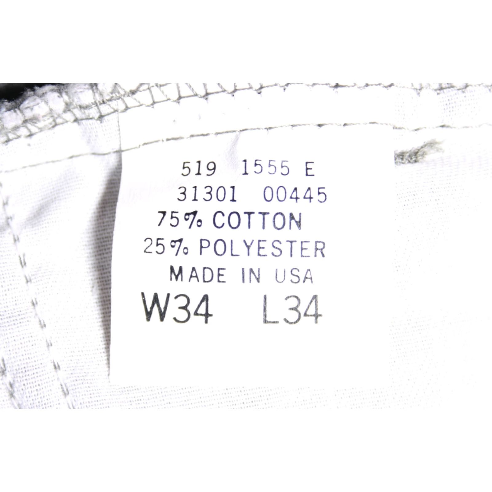 Levi's VINTAGE Levi's 519 Corduroy Pants Straight Mens 32x33 Gray Made in USA, 75% Cotton 25% Polyester, Flat Front, Zip Closure Size US 32 / EU 48 - 7 Thumbnail