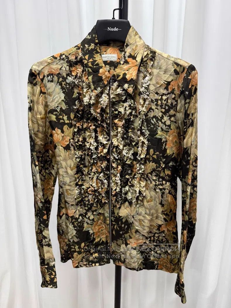 Dries Van Noten DRIES VAN NOTEN Flower stamen fringe palace shirt Size US S / EU 44-46 / 1 - 1 Thumbnail