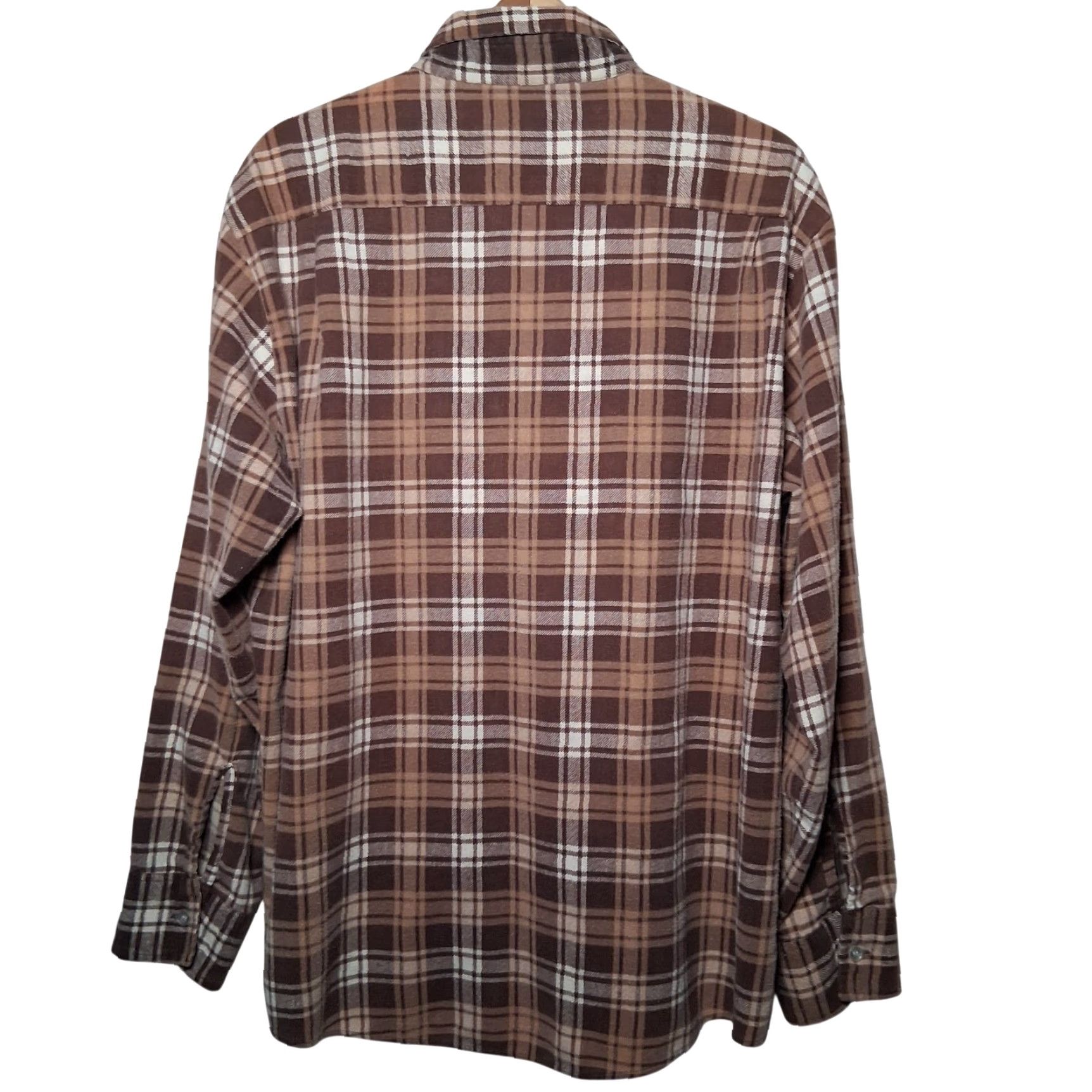 Vintage VINTAGE Bud Berma Highlander Flannel Shirt Men XL Brown Plaid Grunge Indie READ Size US XL / EU 56 / 4 - 3 Thumbnail
