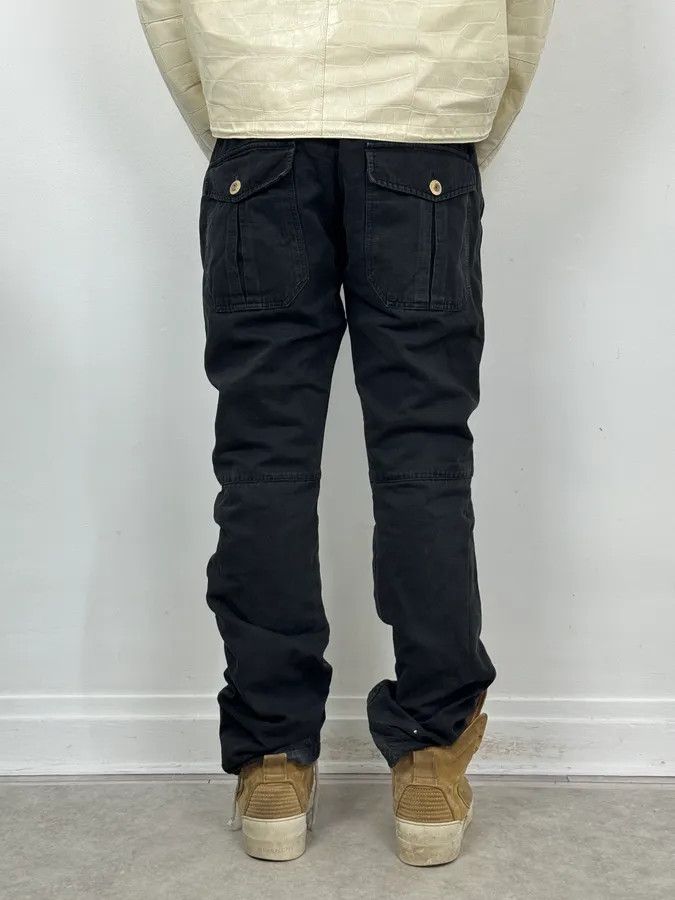 Emporio Armani Armani Black Corduroy Cargo Pants Size US 33 - 4 Thumbnail