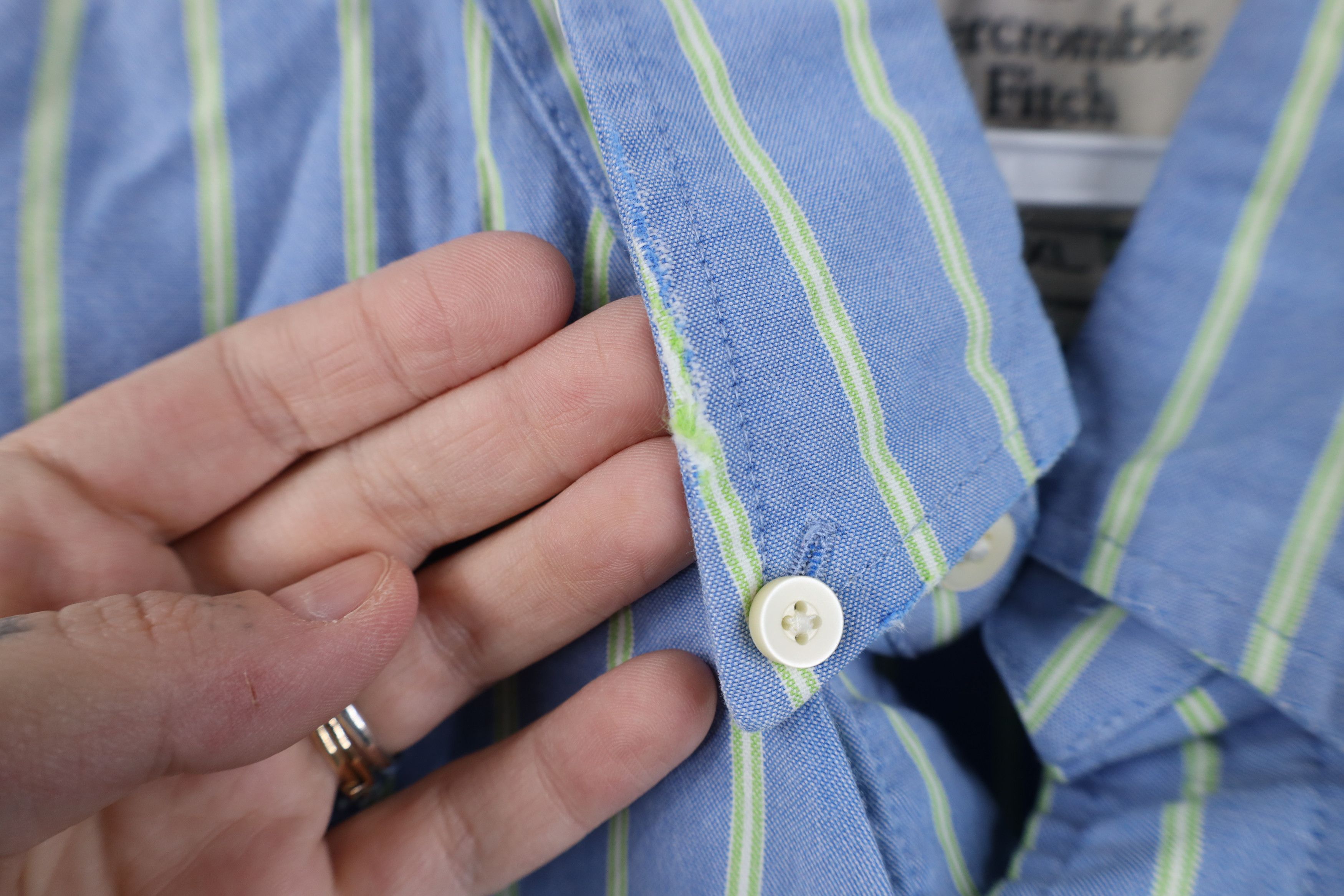 Abercrombie & Fitch Vintage 90s Y2K Abercrombie & Fitch Button Down Shirt Blue Size US XXL / EU 58 / 5 - 8 Thumbnail