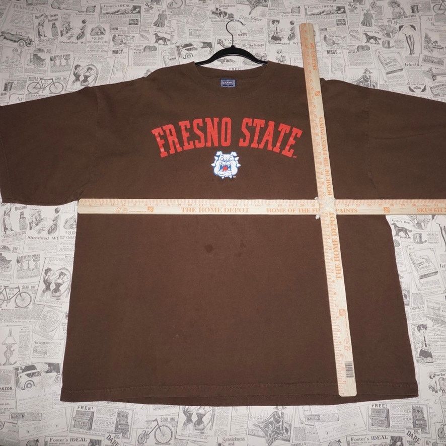 Vintage XXL - Vintage Y2K Fresno State Bulldogs champs 1990s t-shirt Size US XXL / EU 58 / 5 - 4 Thumbnail